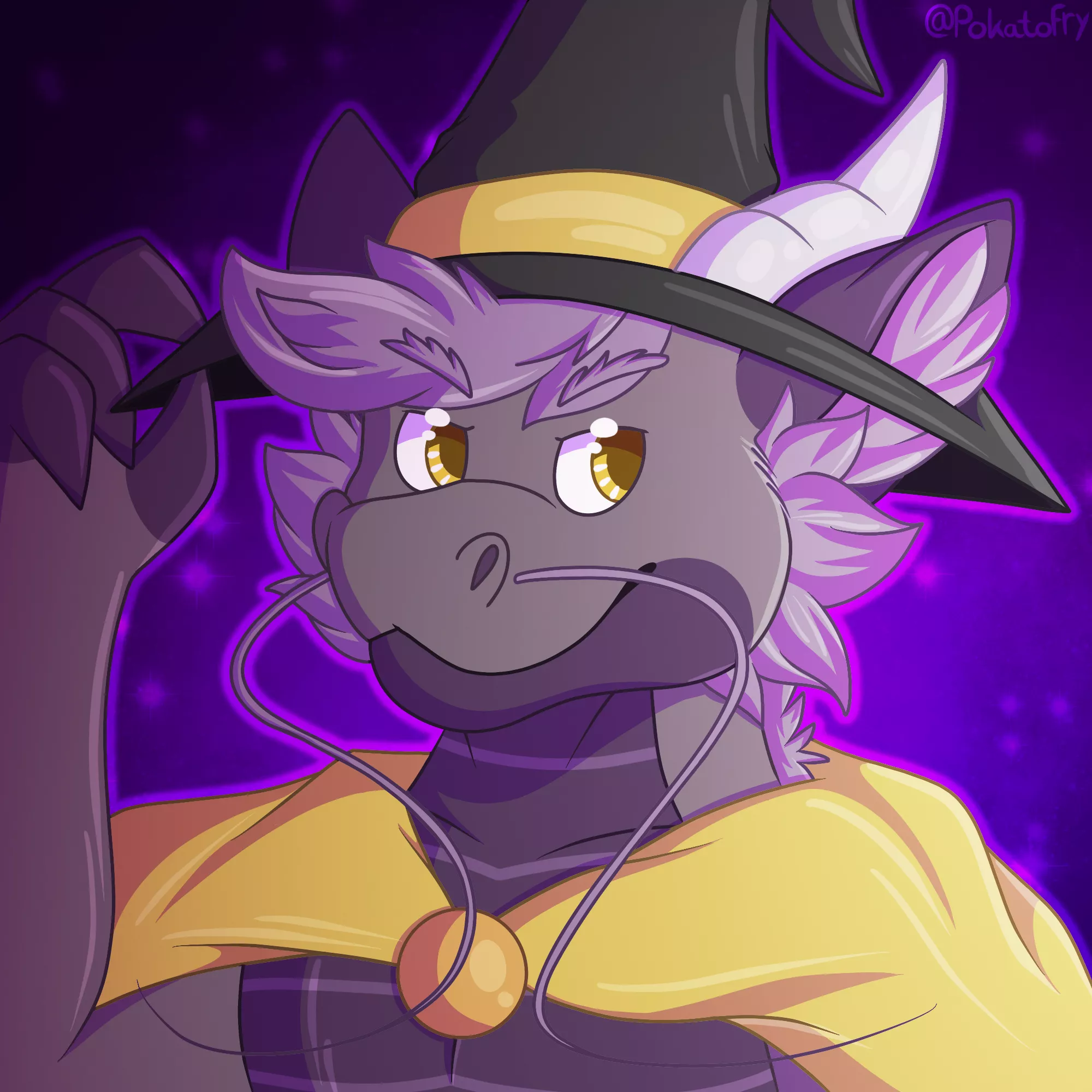 Dragon Wizard! 🐲🧙‍♂️ (Art by me, @PokatoFry on Twitter)