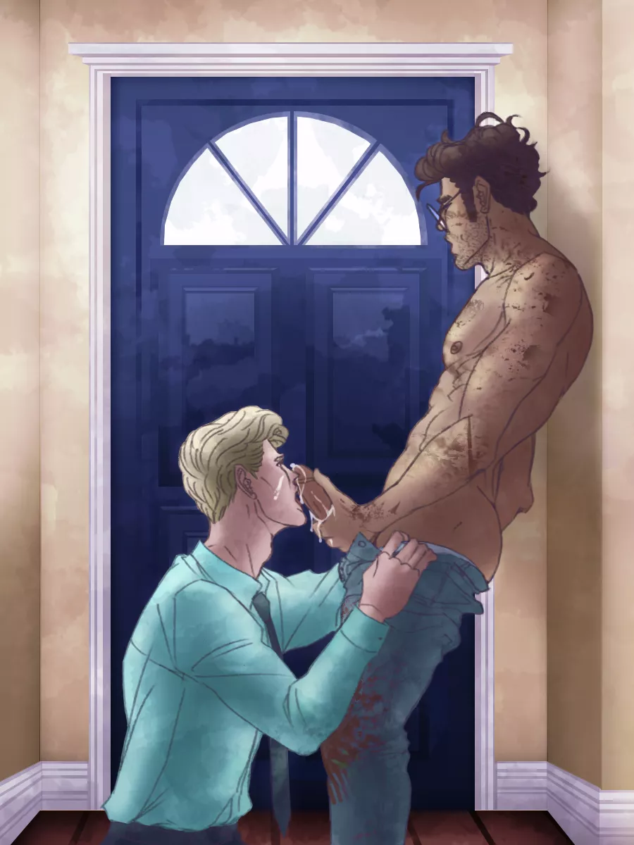 Drarry at the door