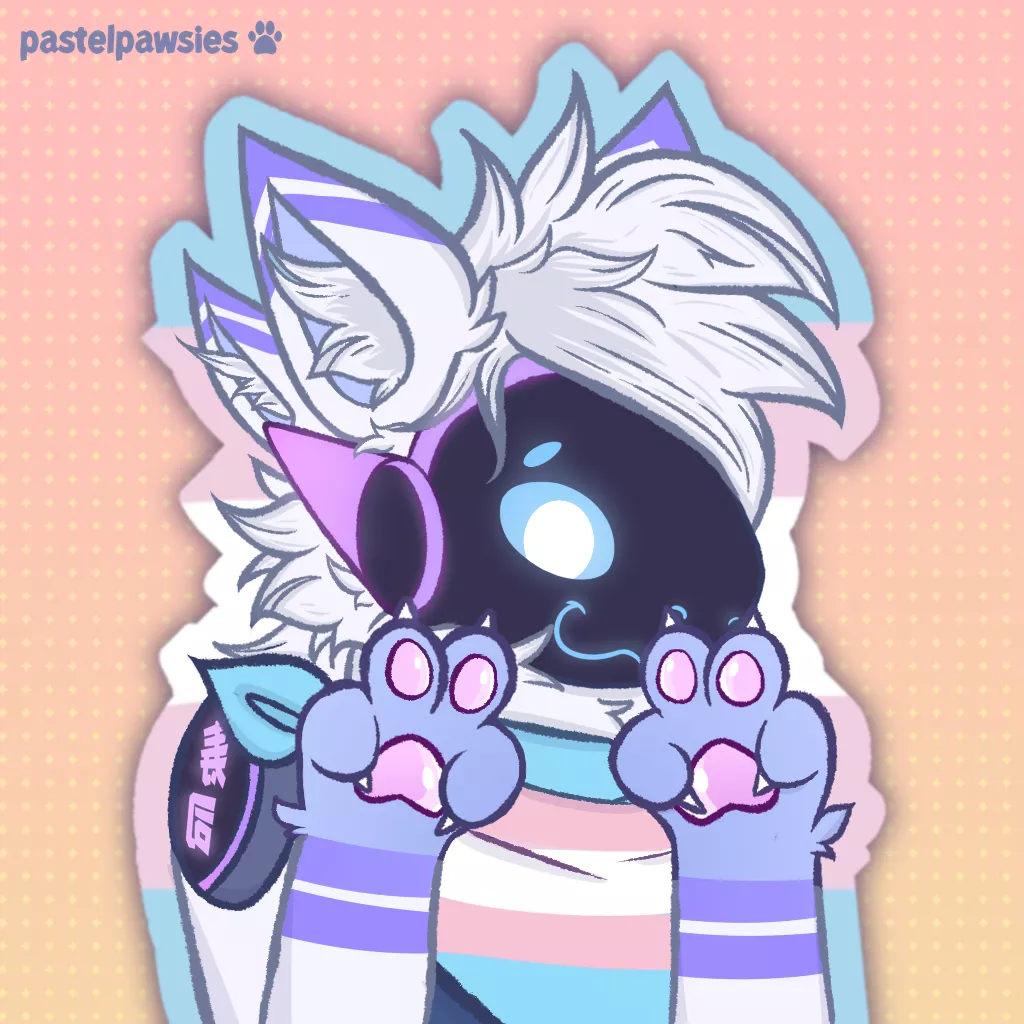 Drew this to commemorate Trans Day of Remembrance (Nov 20th) [art by me, @pastelpawsies]