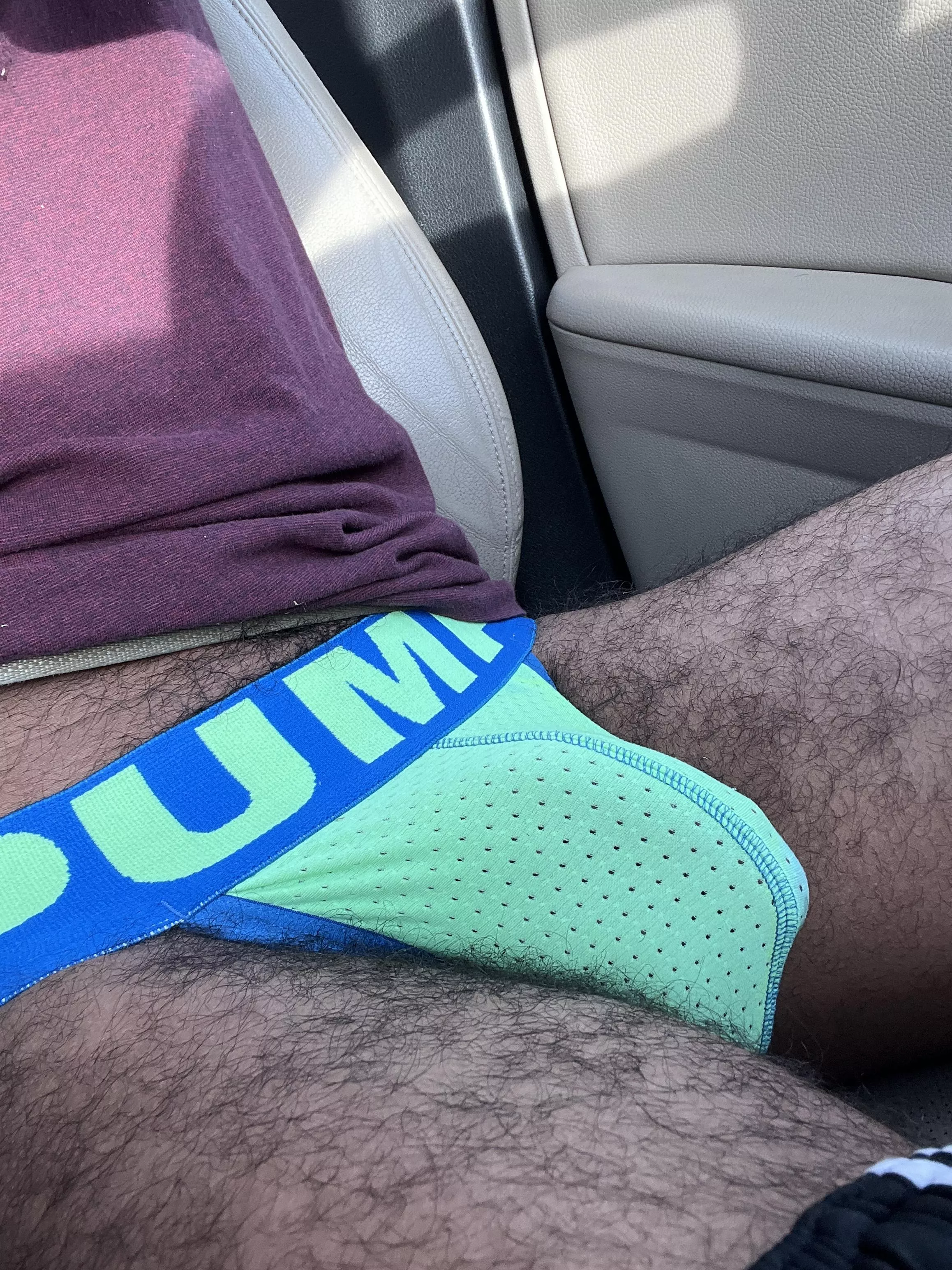 Driving home in just my jock this jocktober ðŸ˜œ