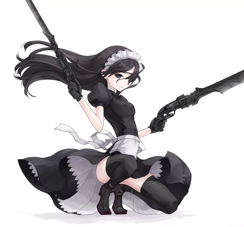 Dual wielding maid