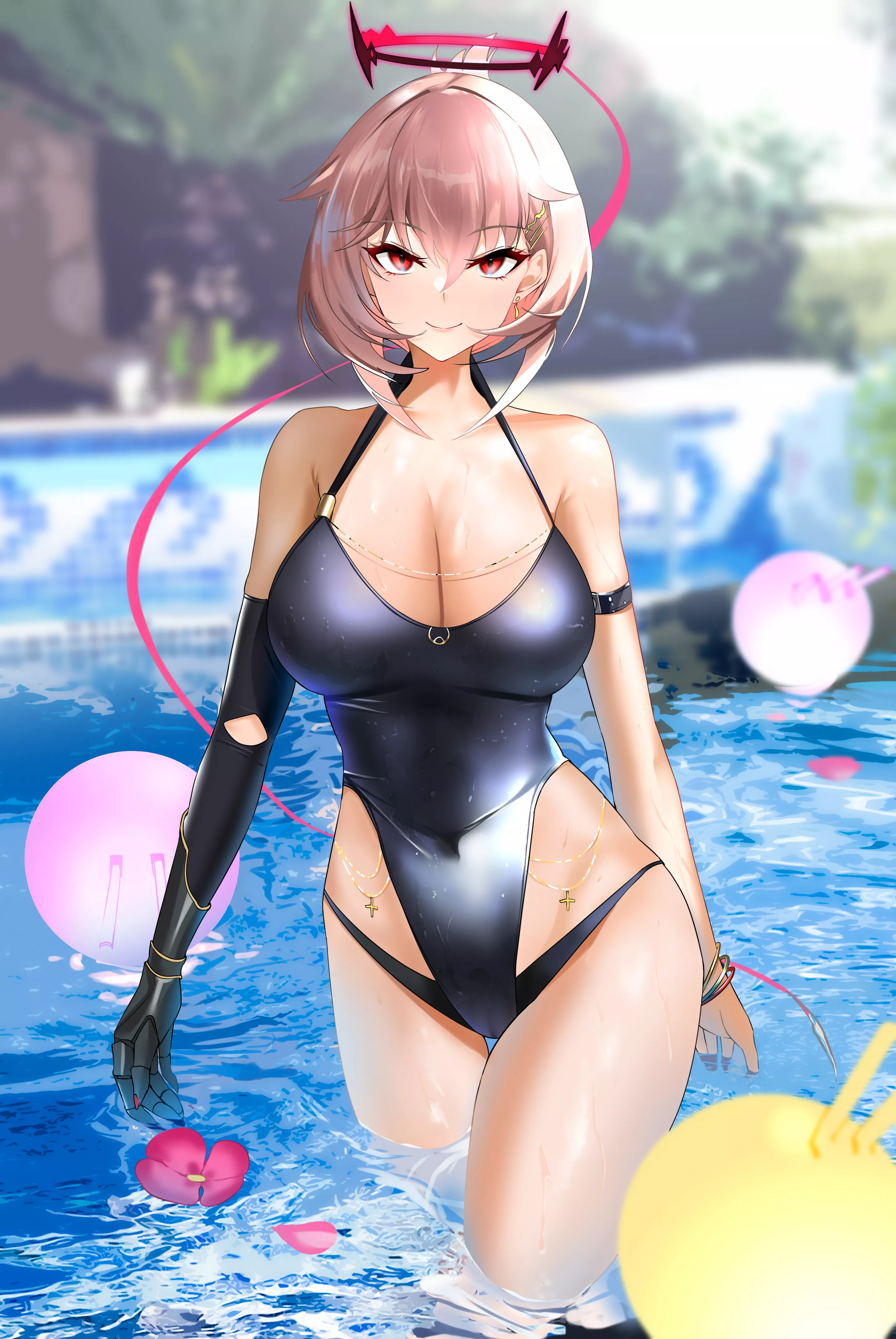 Duca Degli Abruzzi Swimsuit Leaving The Pool (Asuo) [Azur Lane]