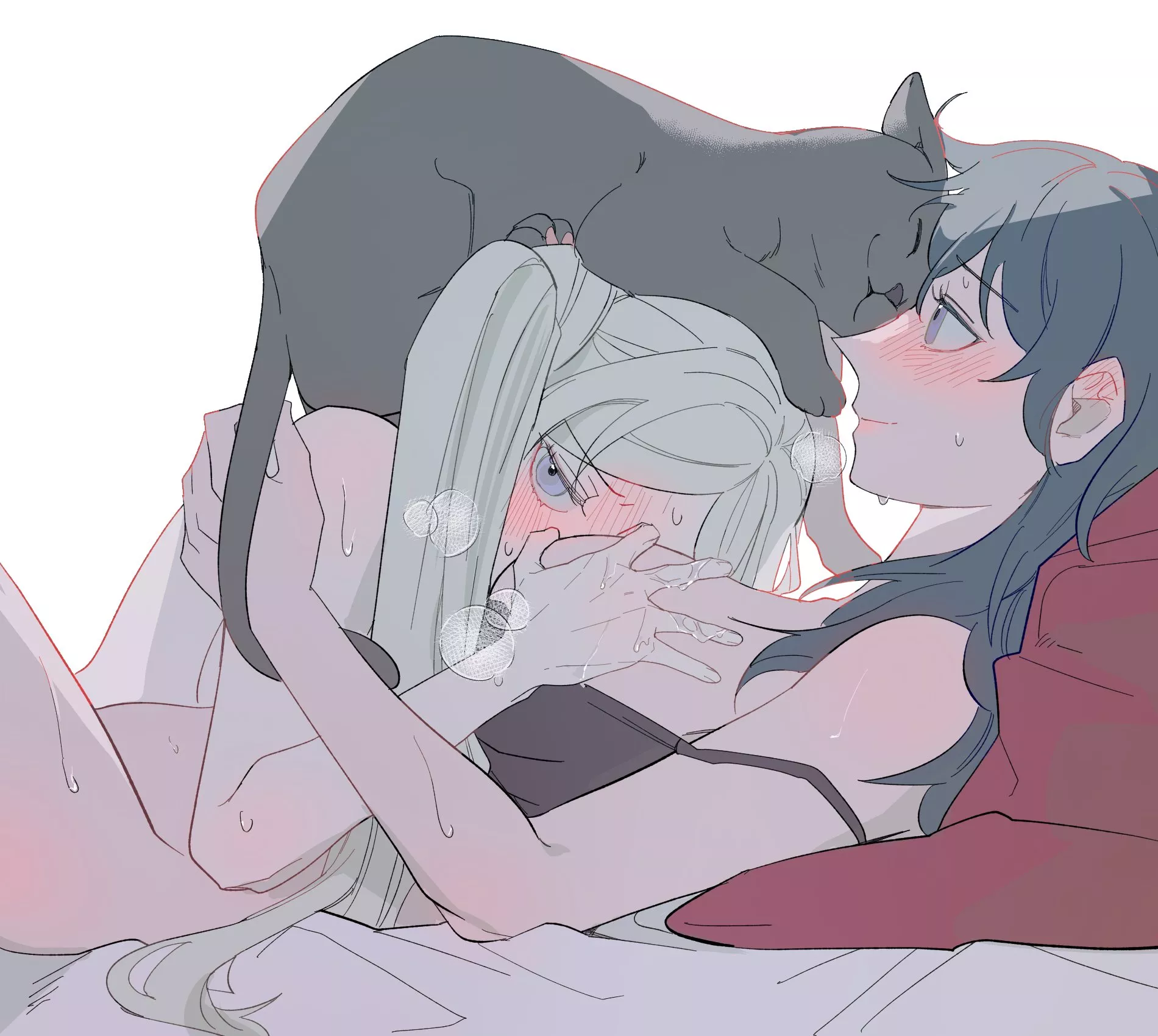 Edelgard and Byleth have a visitor (bang_gu9) [Fire Emblem]