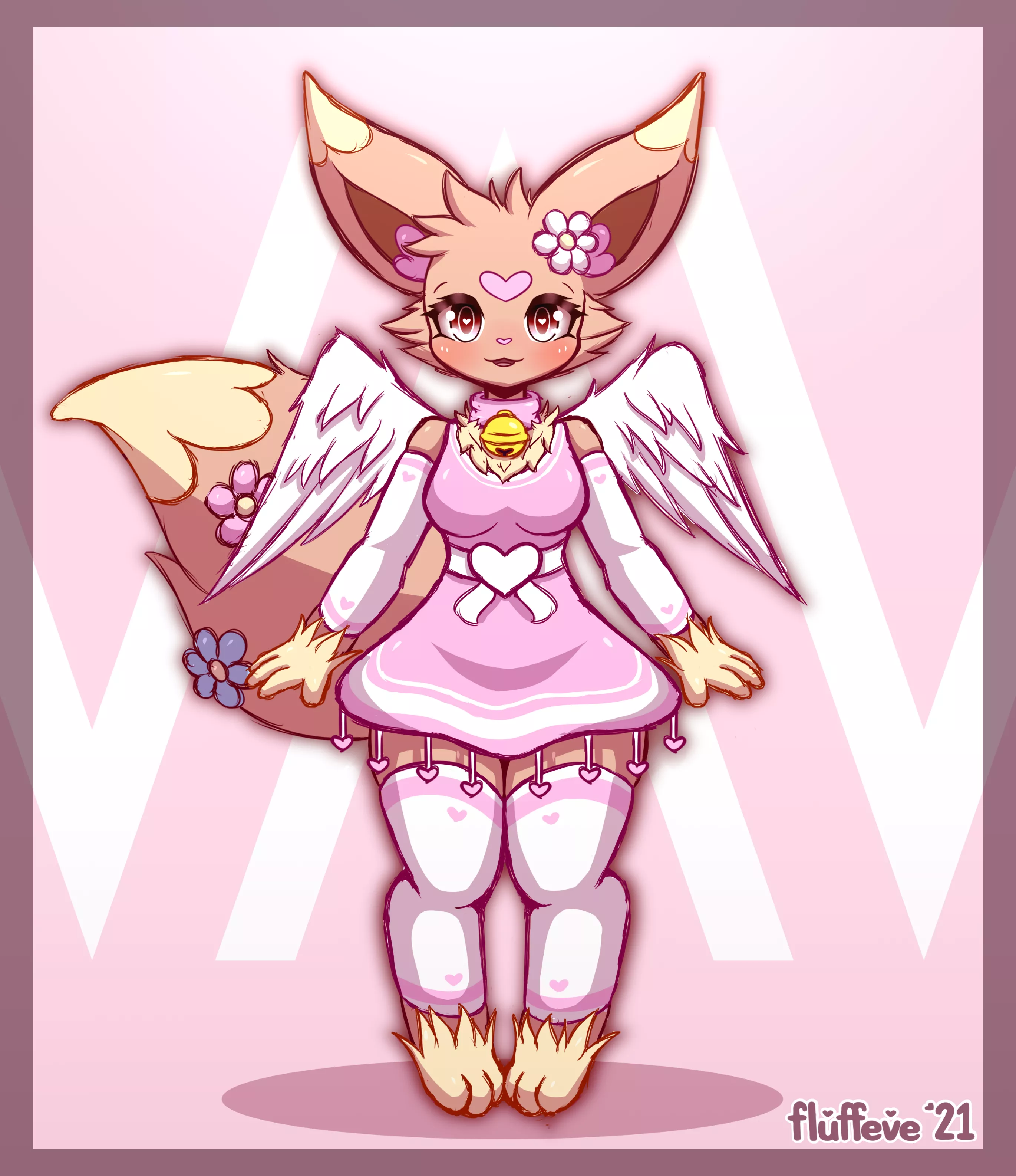 Eevee! ðŸ’— (Art by me: @fluffeve on Twitter)