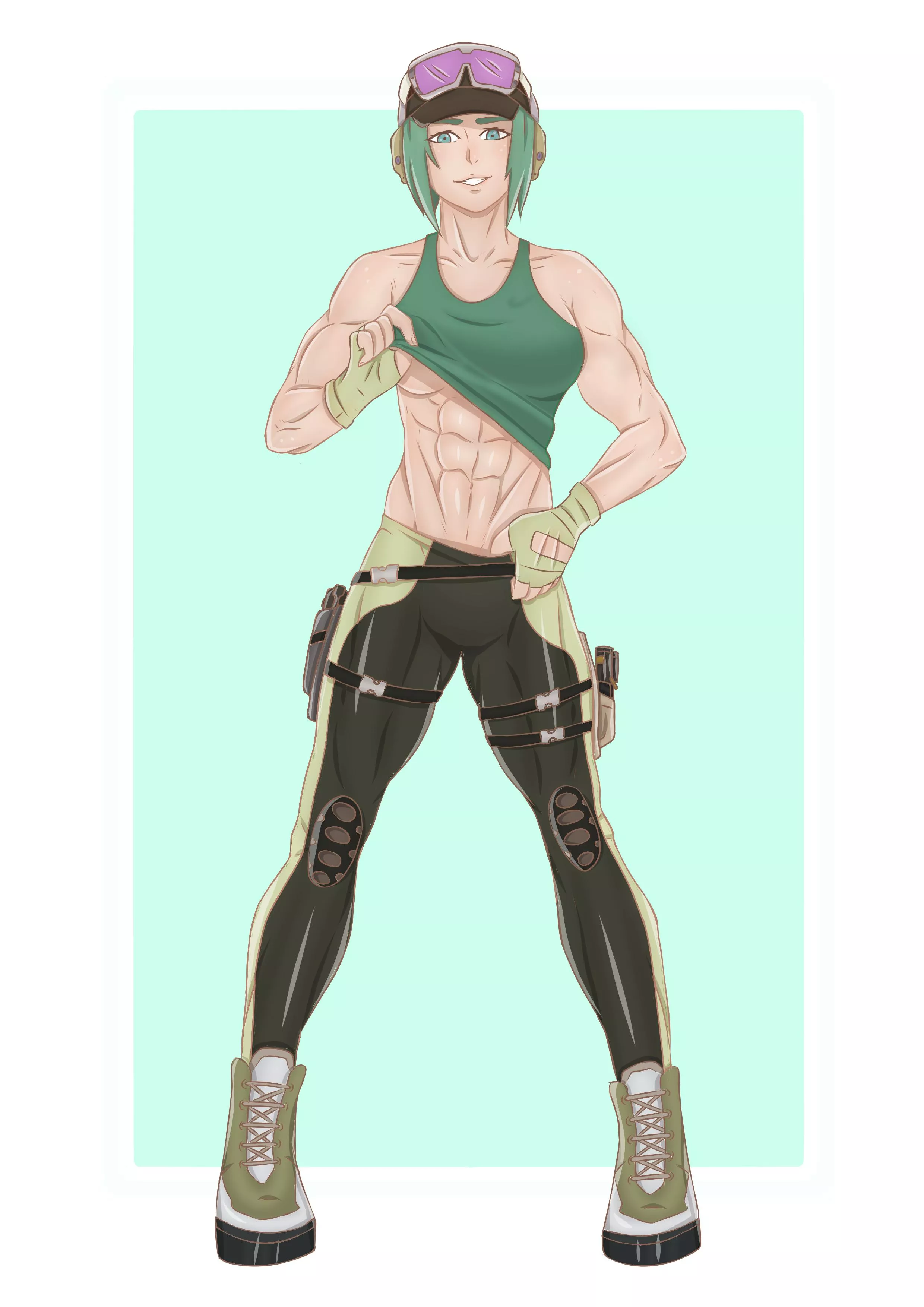 Ela has been working out (Commission)