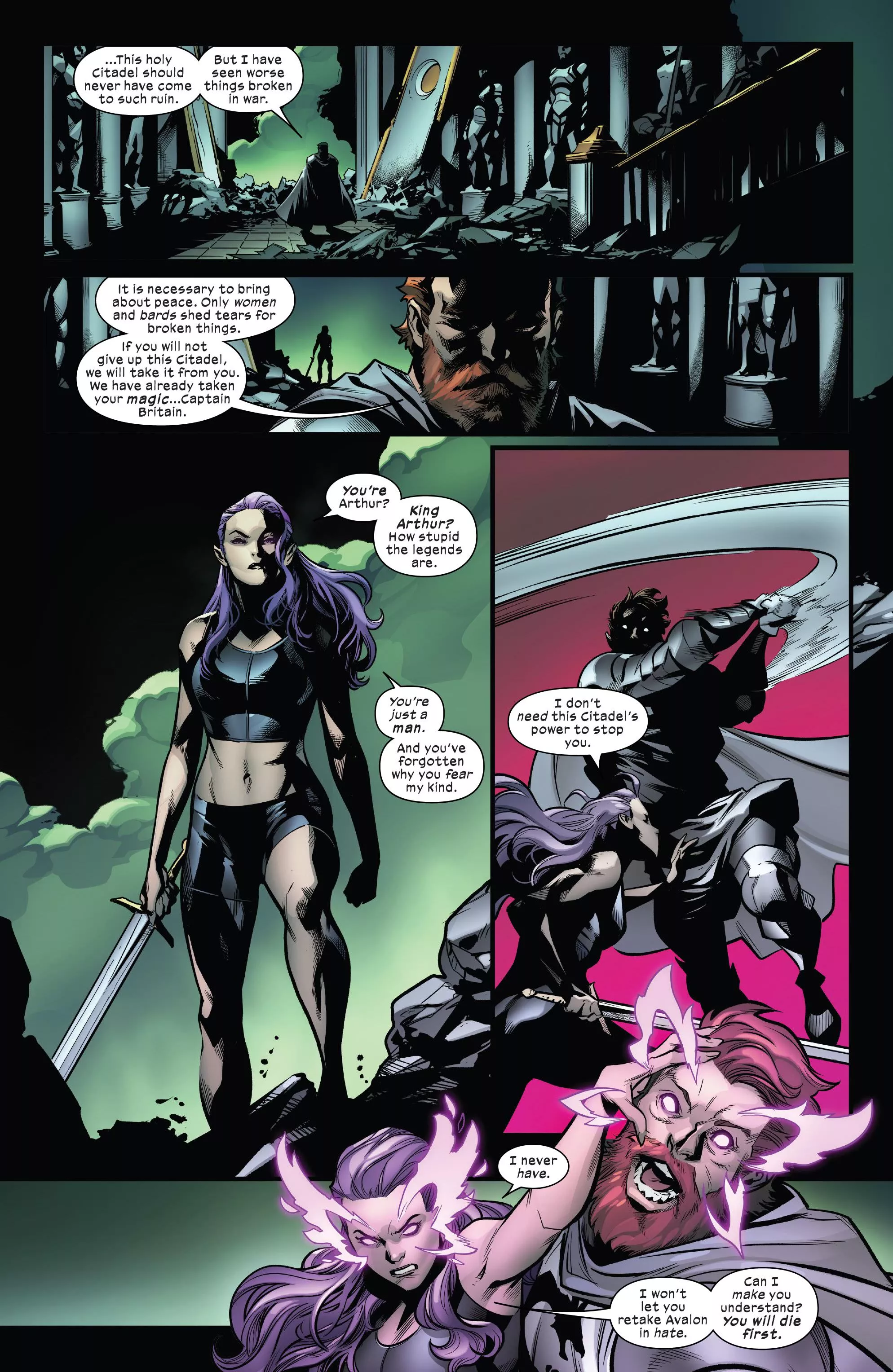 Elizabeth Braddock. Psylocke. Captain Britain. Badass. [Excalibur (2019) #25]