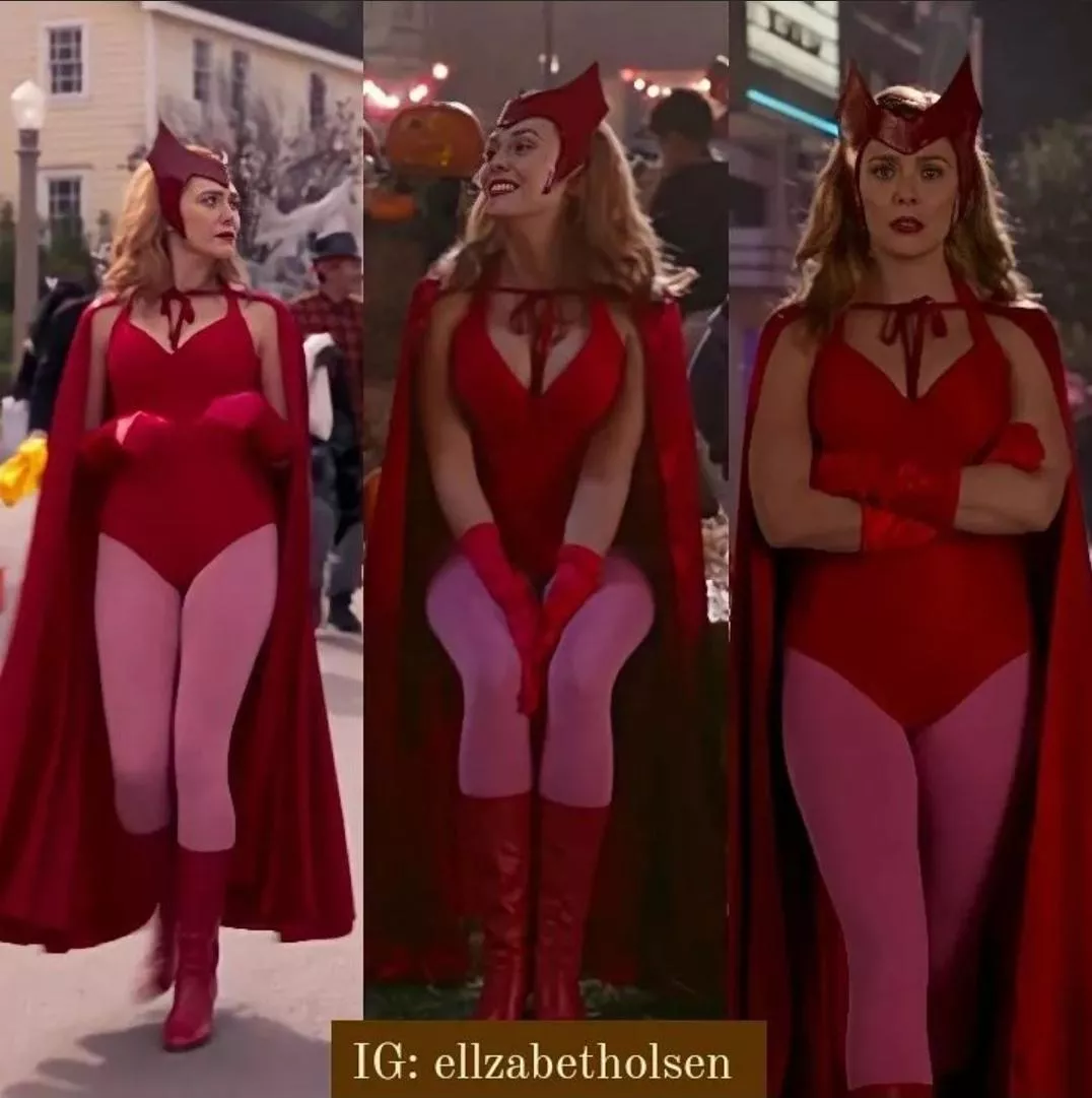 Elizabeth Olsen already won Halloween!