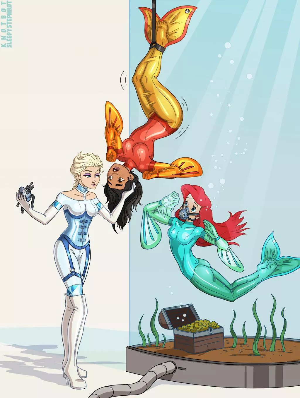 Elsa got a new pet to accompany Ariel