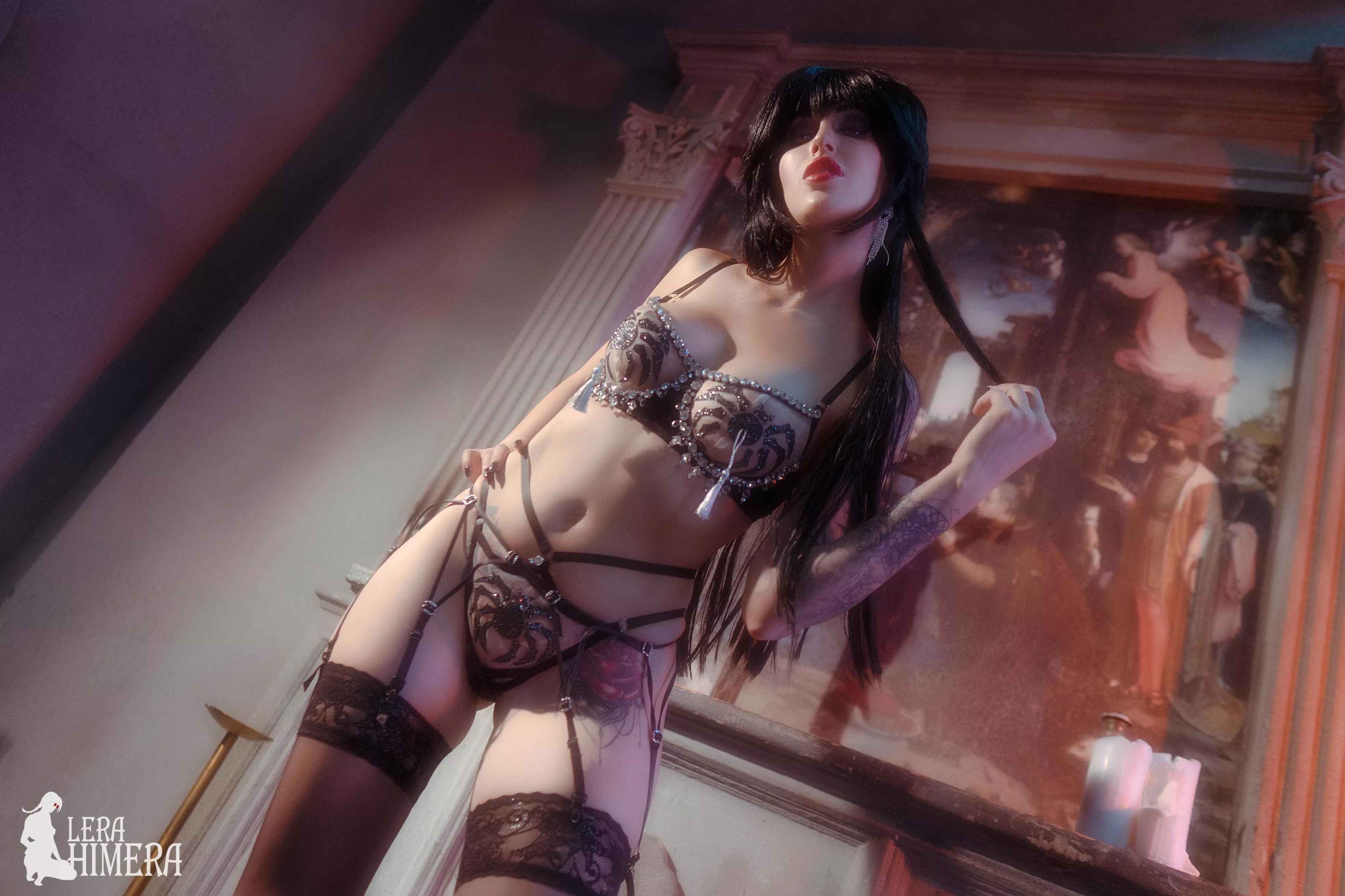 Elvira Mistress of the Dark Cosplay by Lera Himera