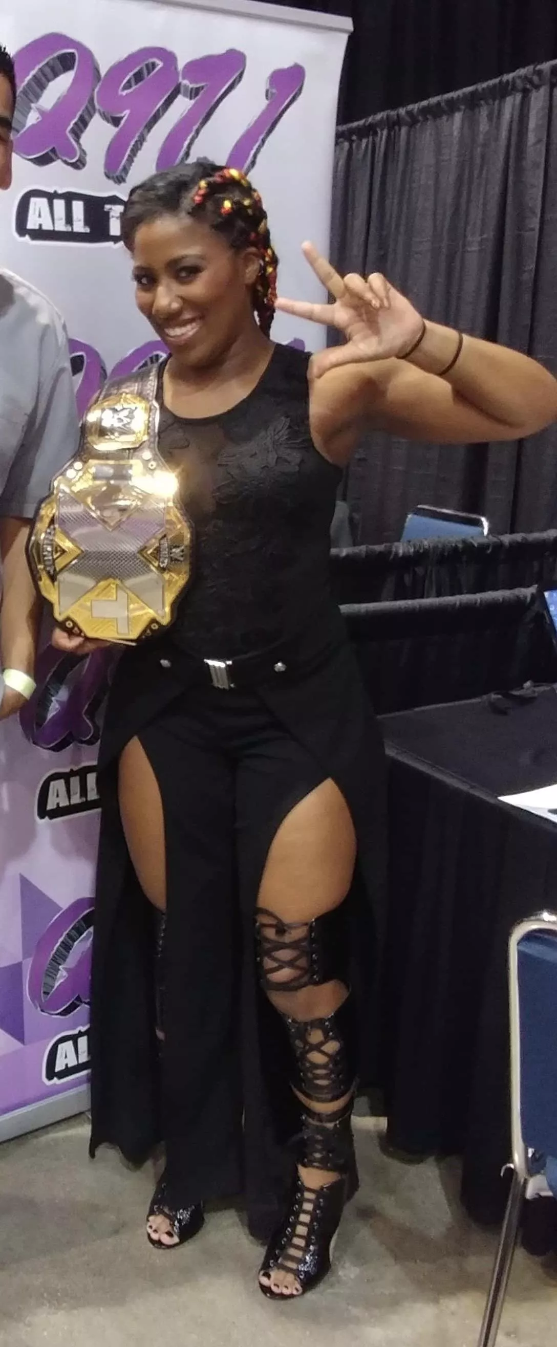 Ember Moon dressed sexy for her meet & greets