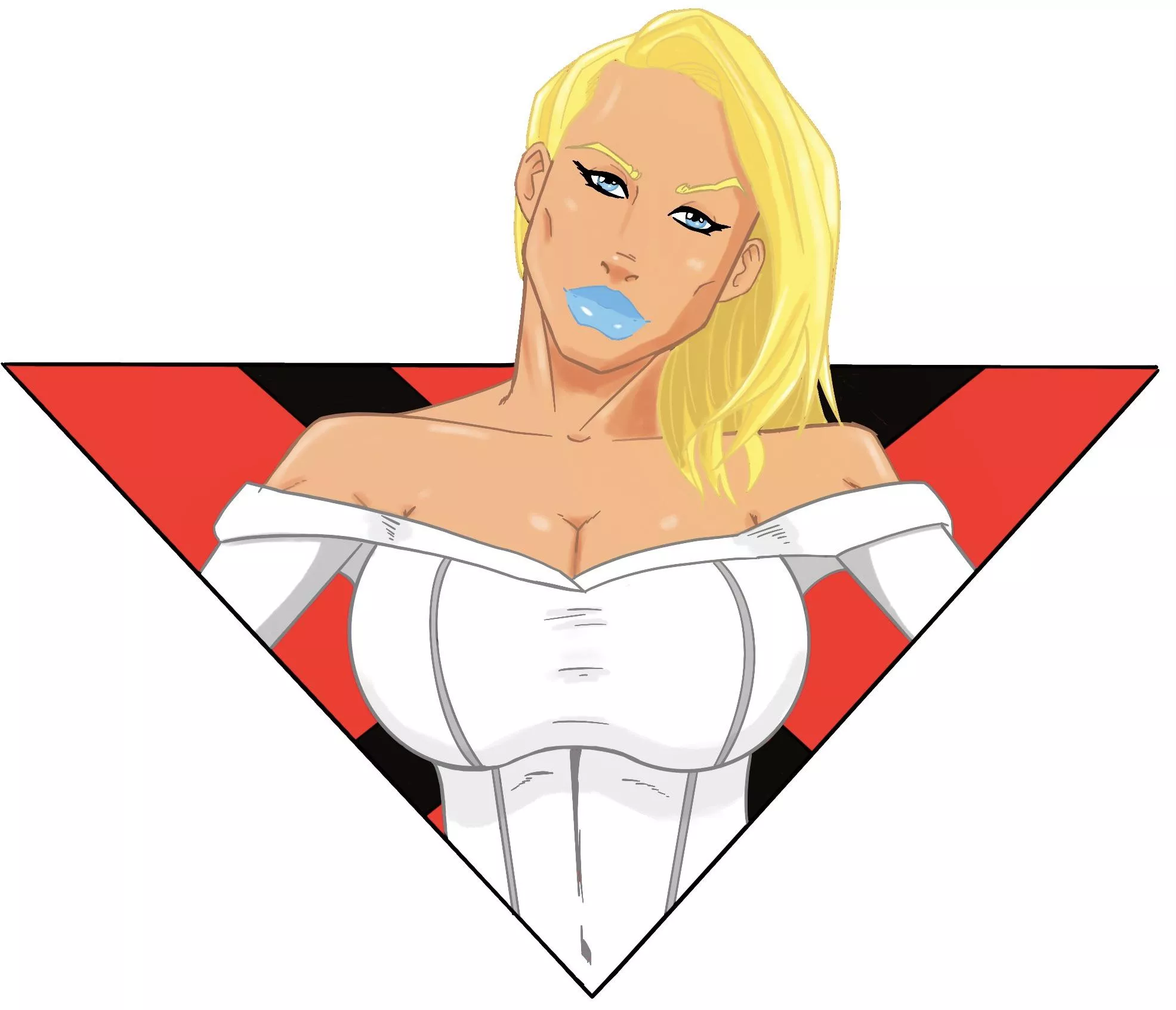 Emma Frost “pitted”