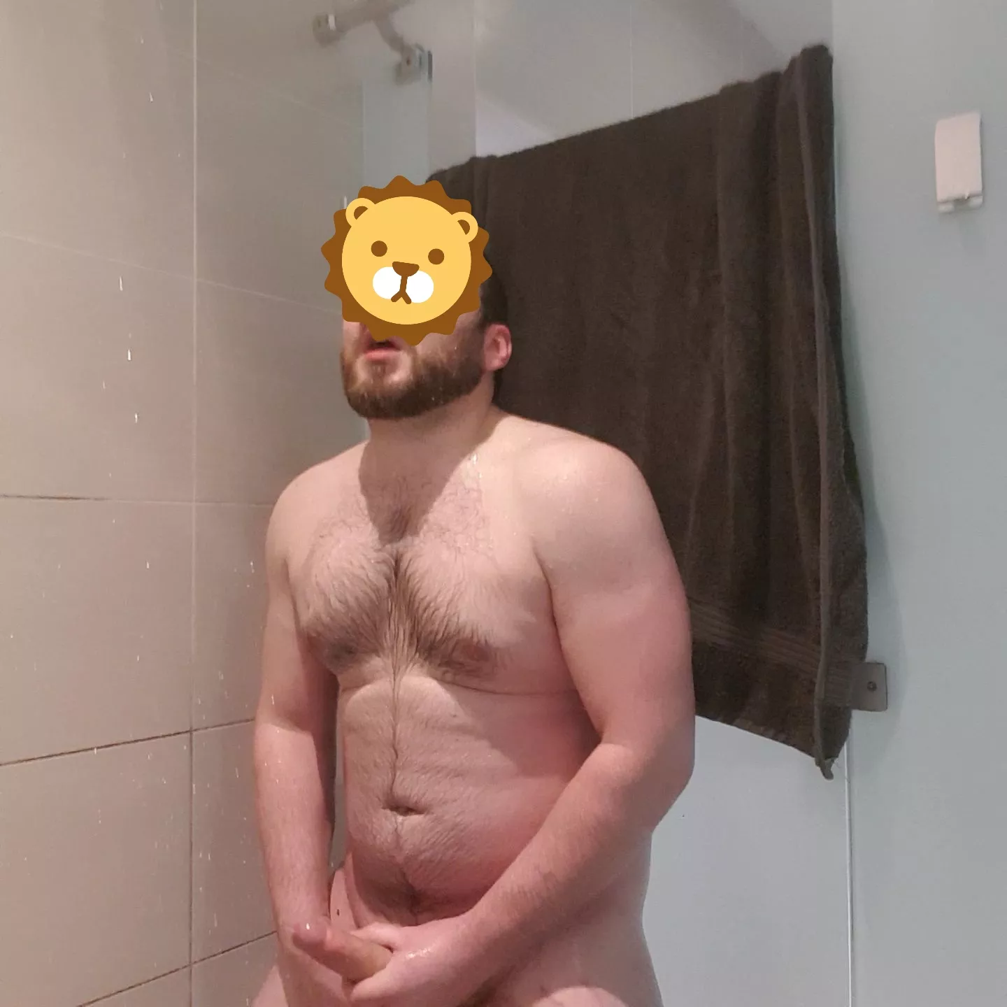 Enjoying myself in the gym showers