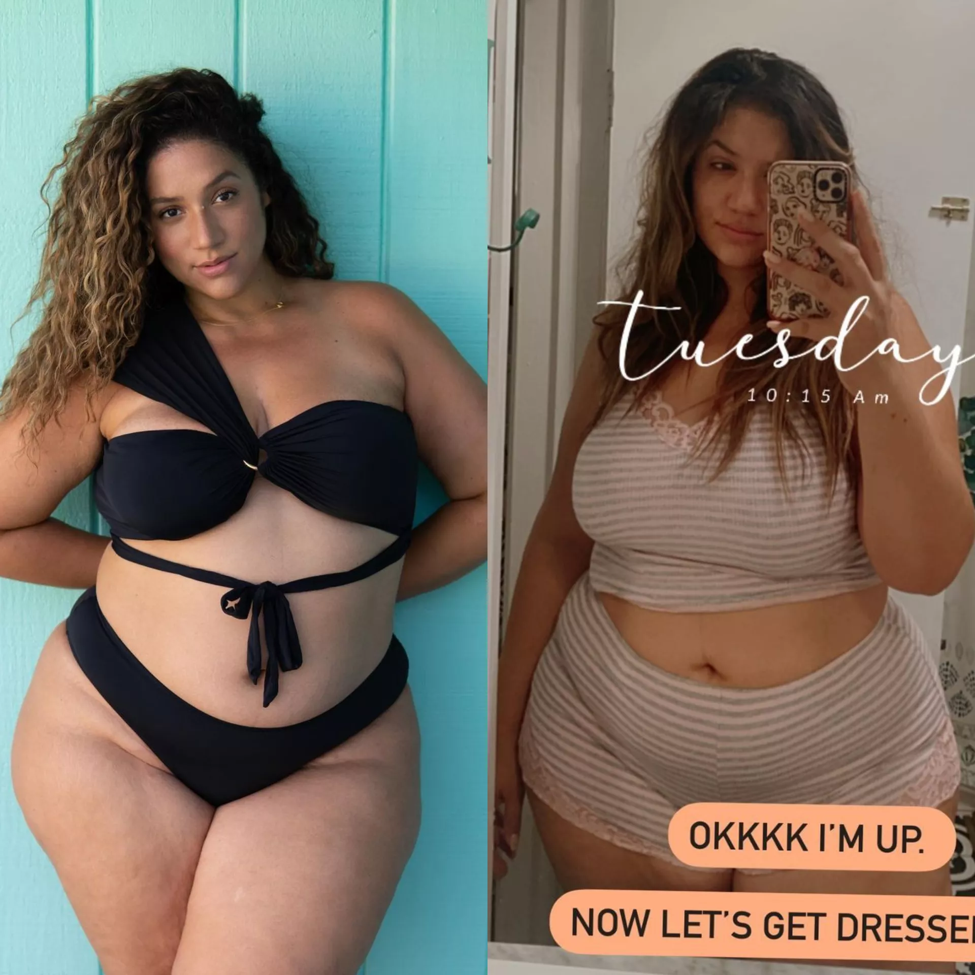 Erica Lauren after and post pregnancy, her biggest so far, never been so huge