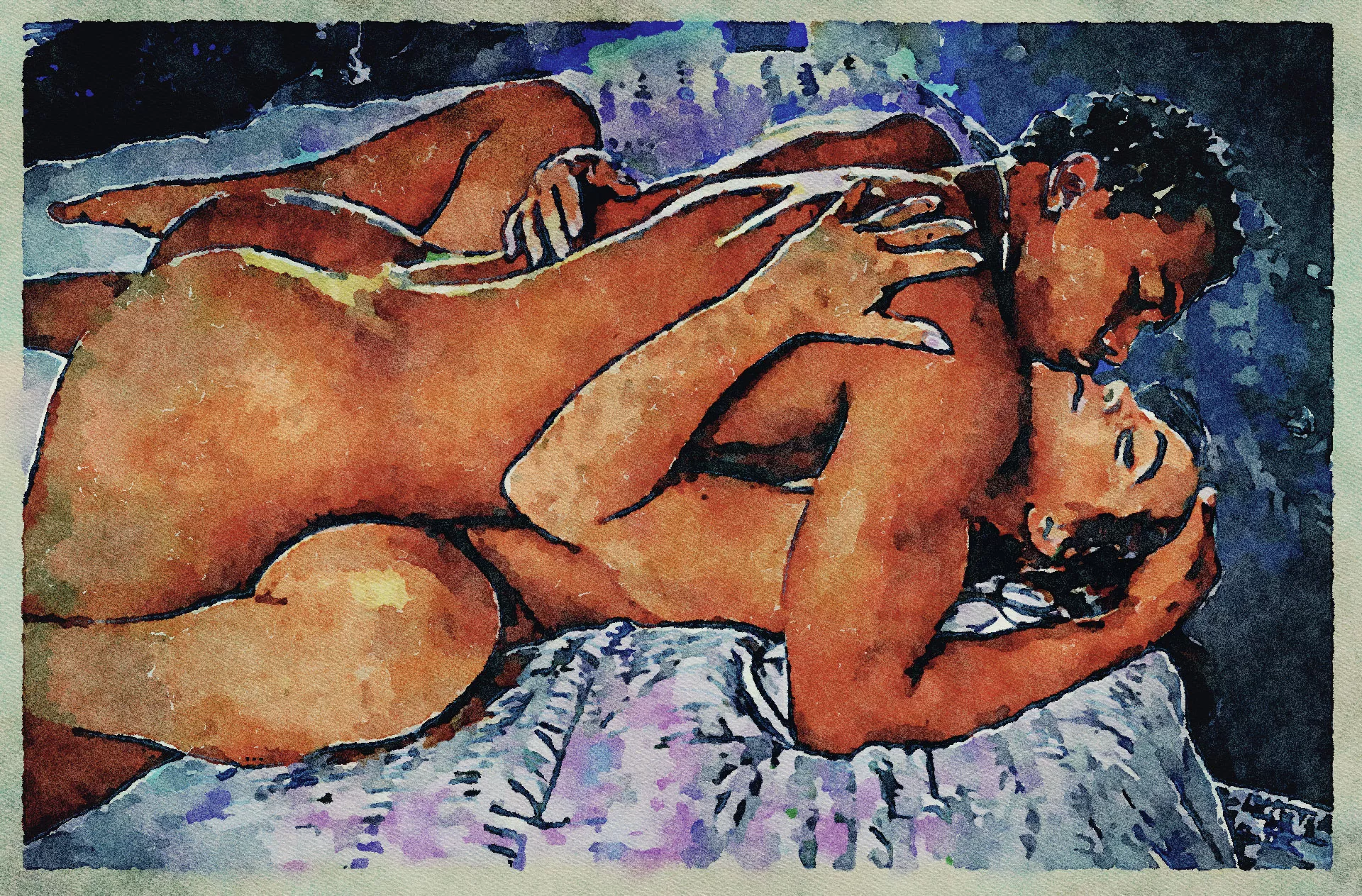 Erotic Digital Watercolor - 1