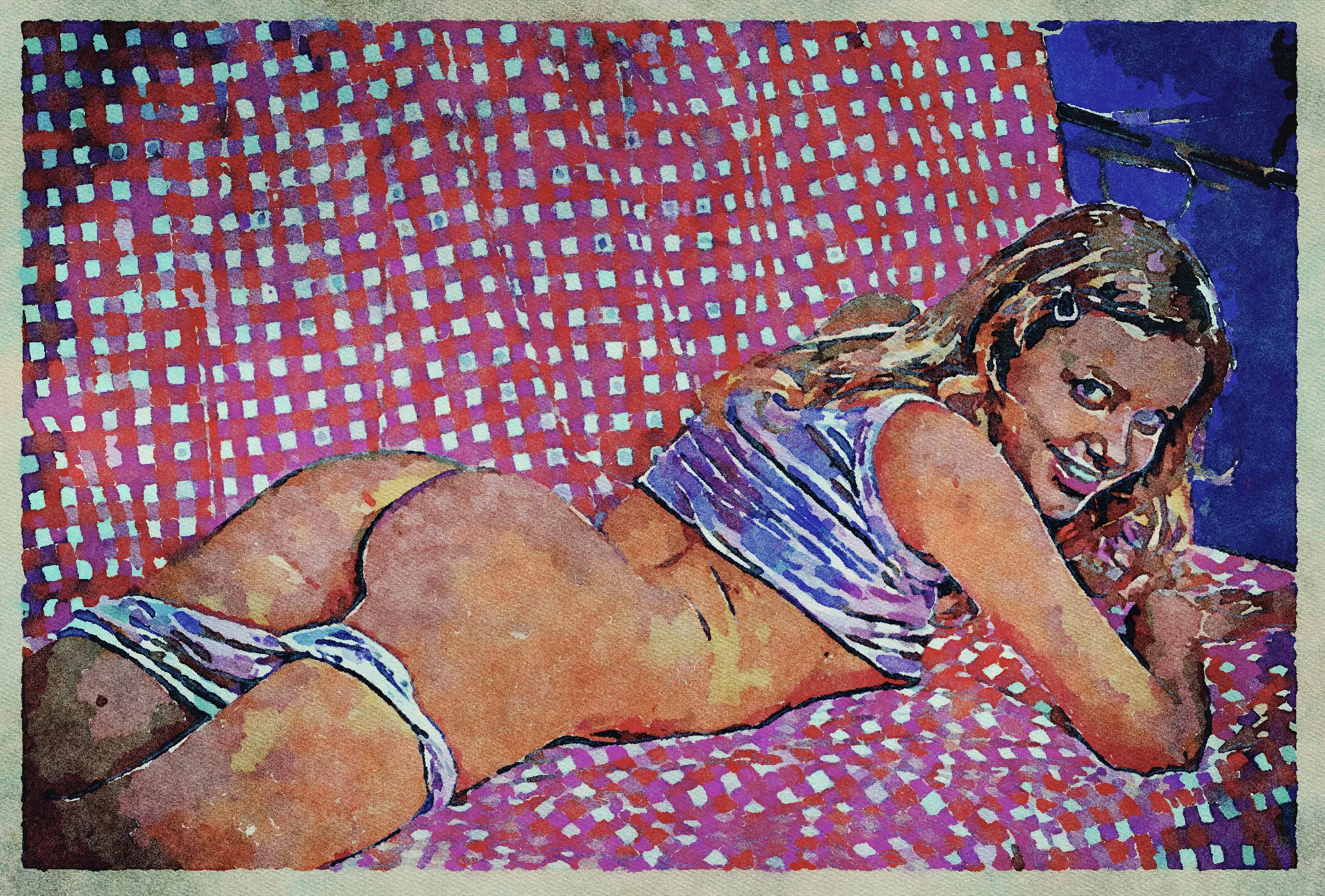 Erotic Digital Watercolor - 27