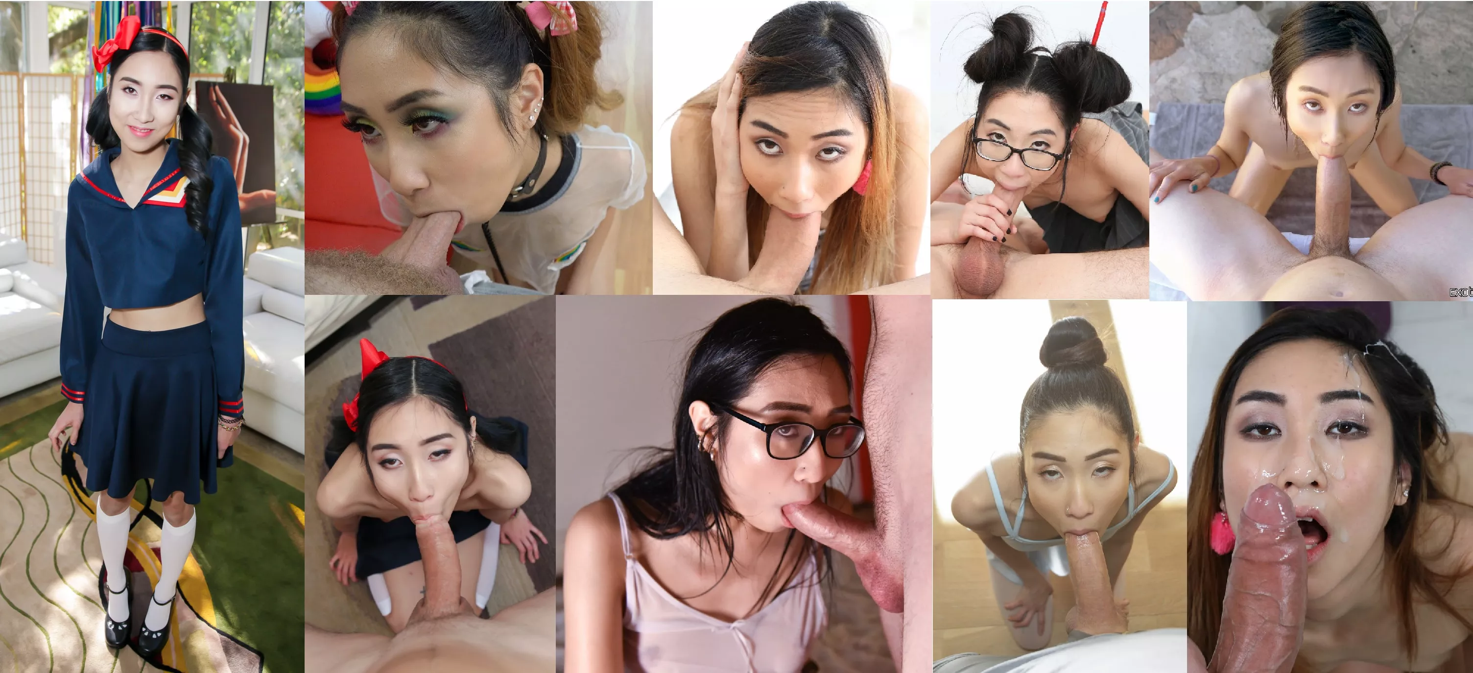 Eva Yi blowjob compilation (image)