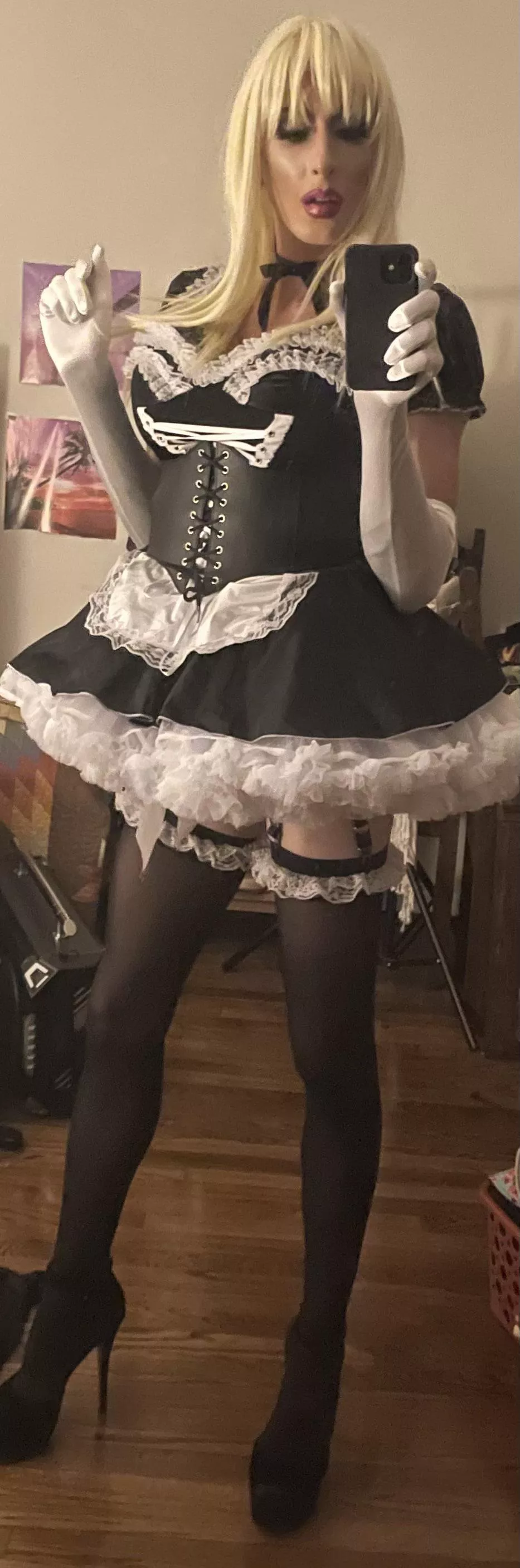 every sissy needs a French maid outfit!