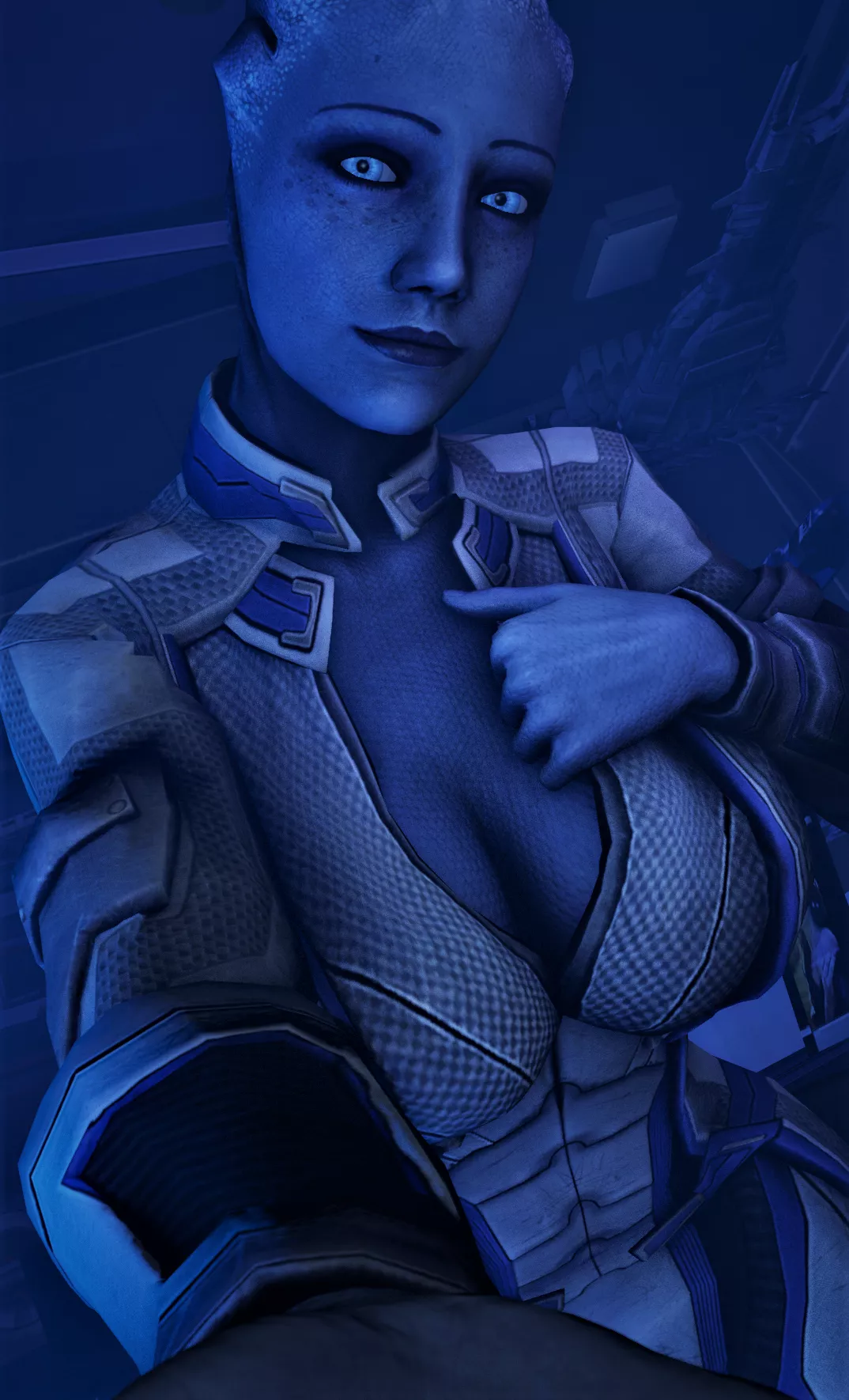 Eyes Up Here Shepard - Liara [Skeletron27]