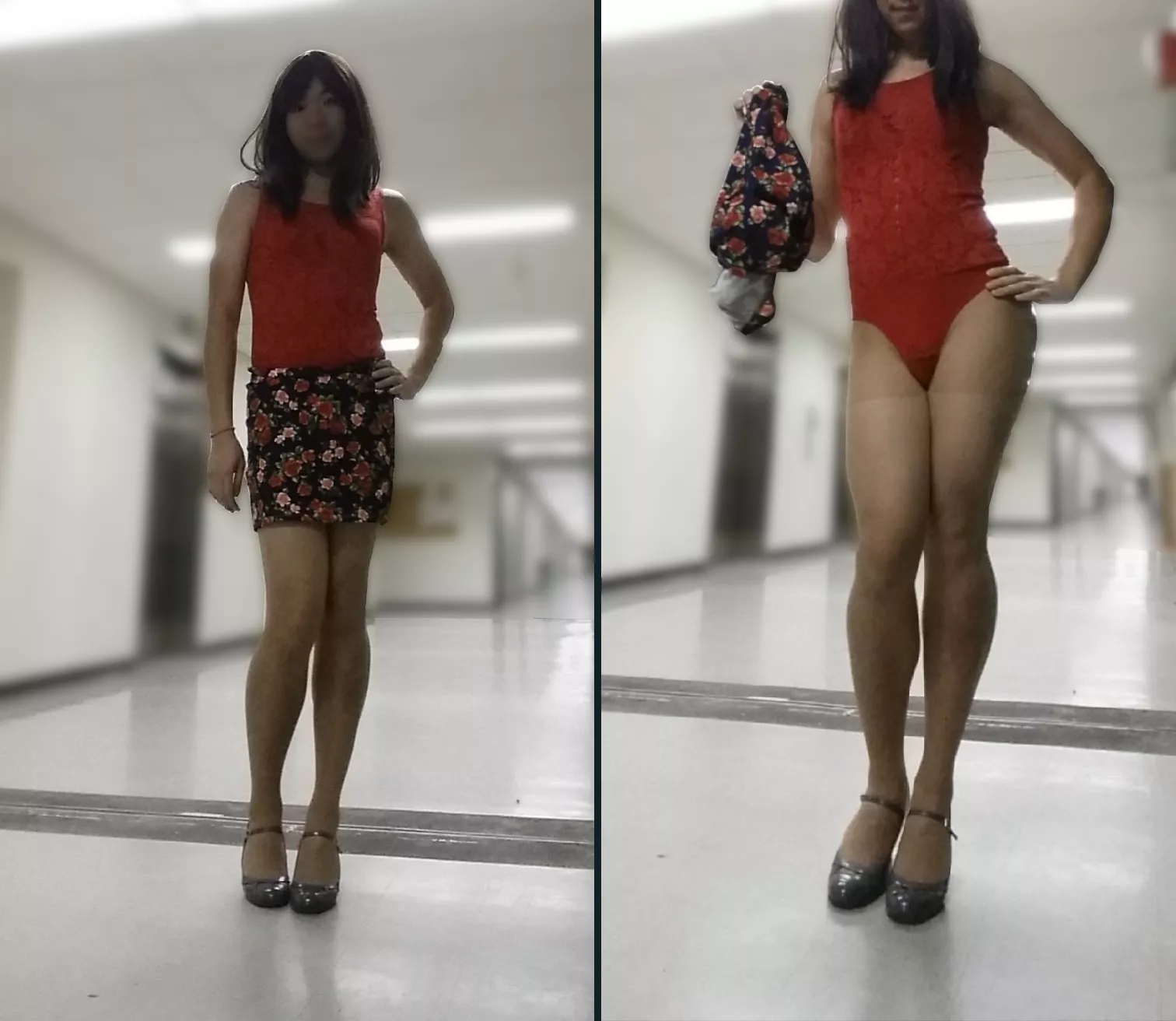 [F] Pro-tip: If you wear a bodysuit to work, you can change into lingerie just by slipping off your skirt. For more thrills, try it at the lift lobby :) (OC)