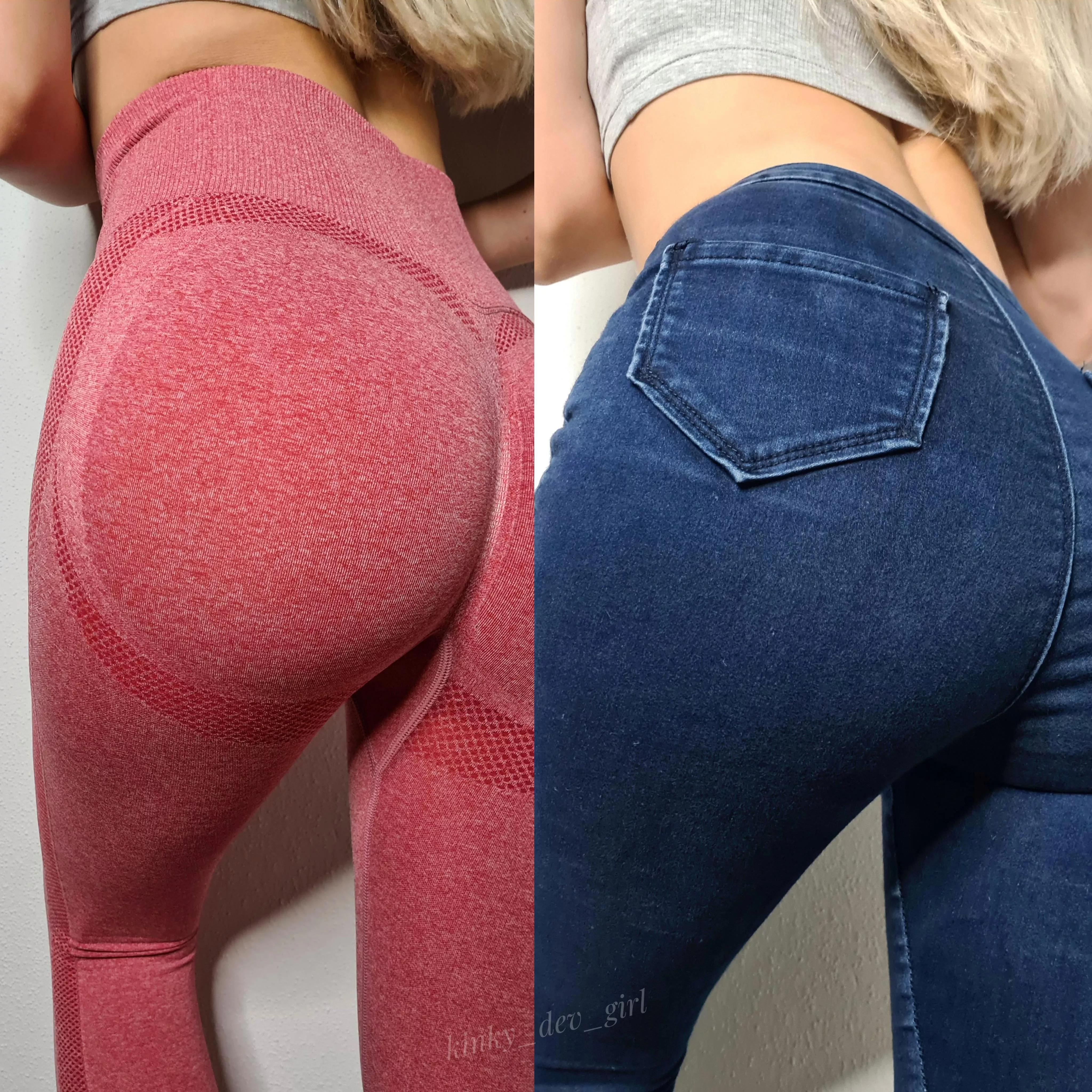 (F) What do you prefer, more leggings or jeans?💕💙