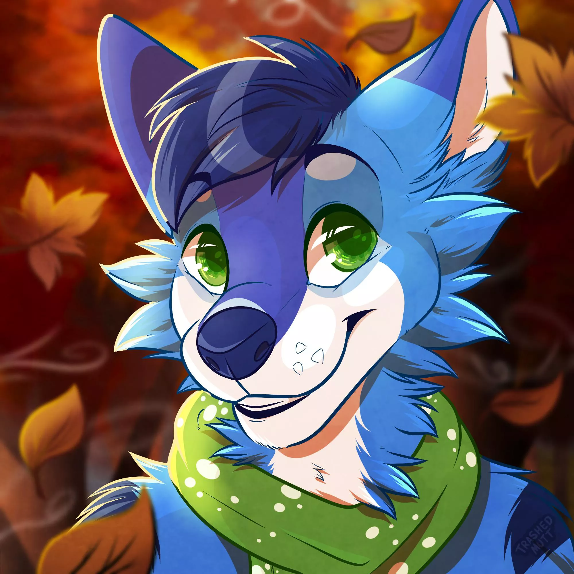 Fall Folf 🍂 (art by me - trashedmutt on Twitter)