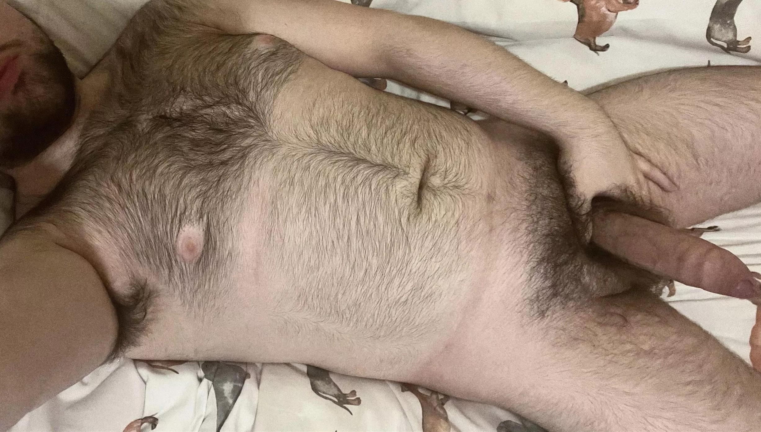 Feel all this fur as you suck my cock🐻