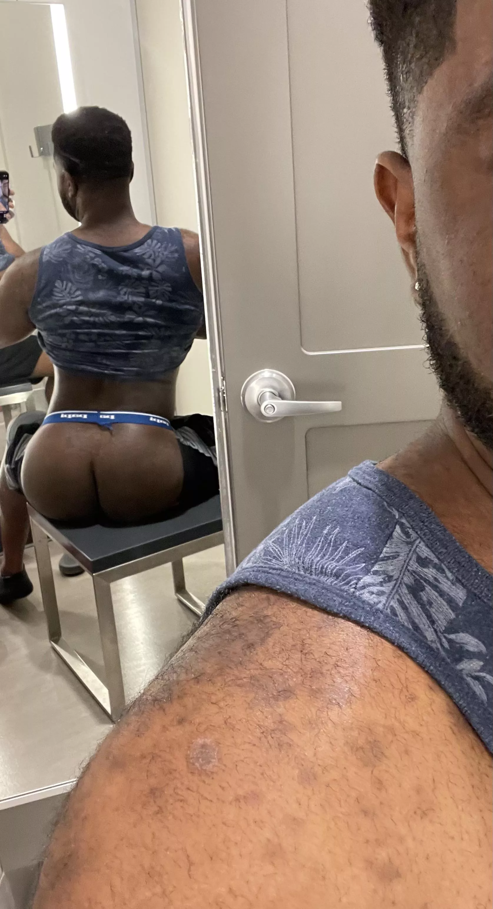 Feeling cheeky in the fitting room