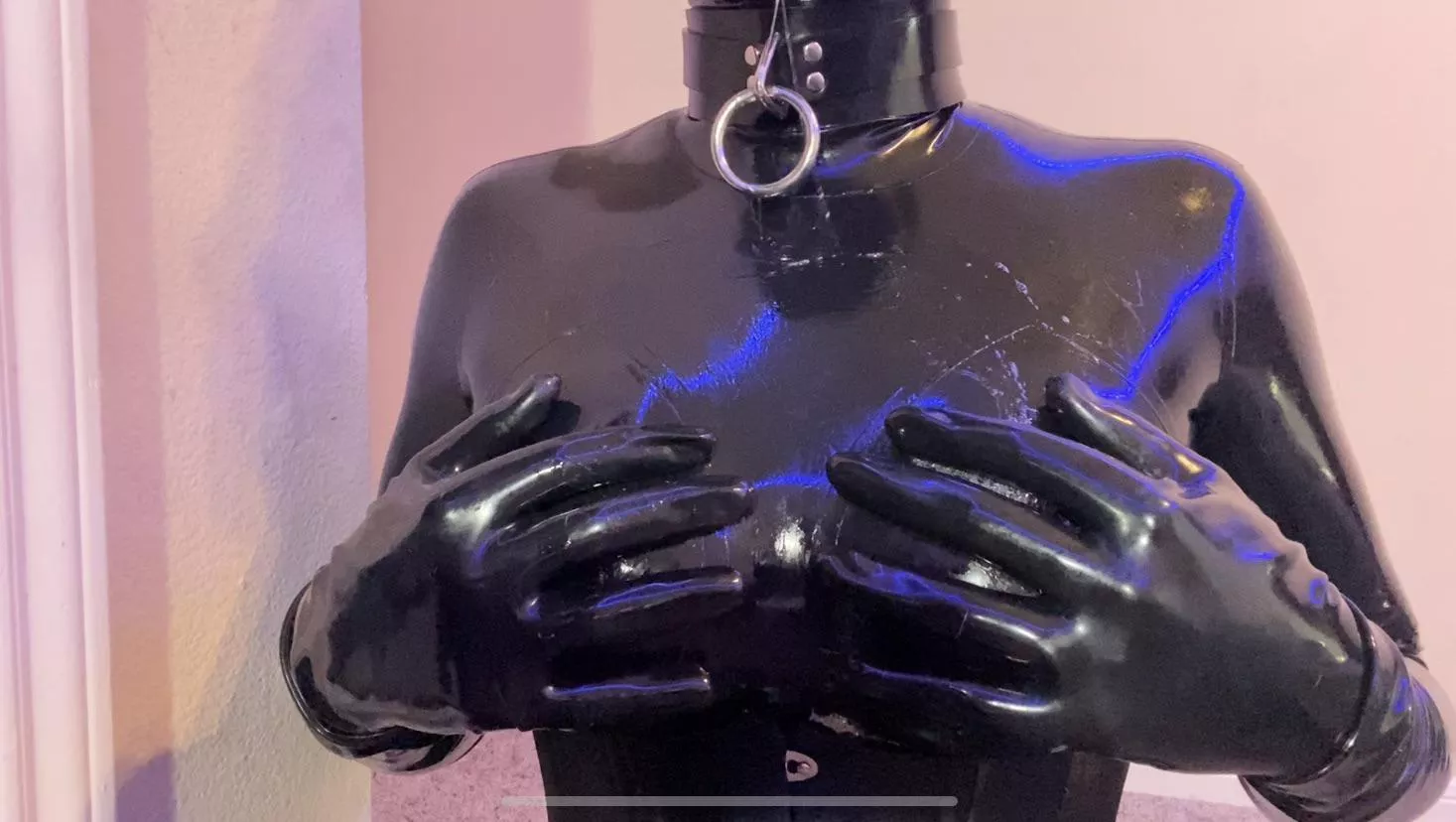 Feeling my rubber tits (OC)