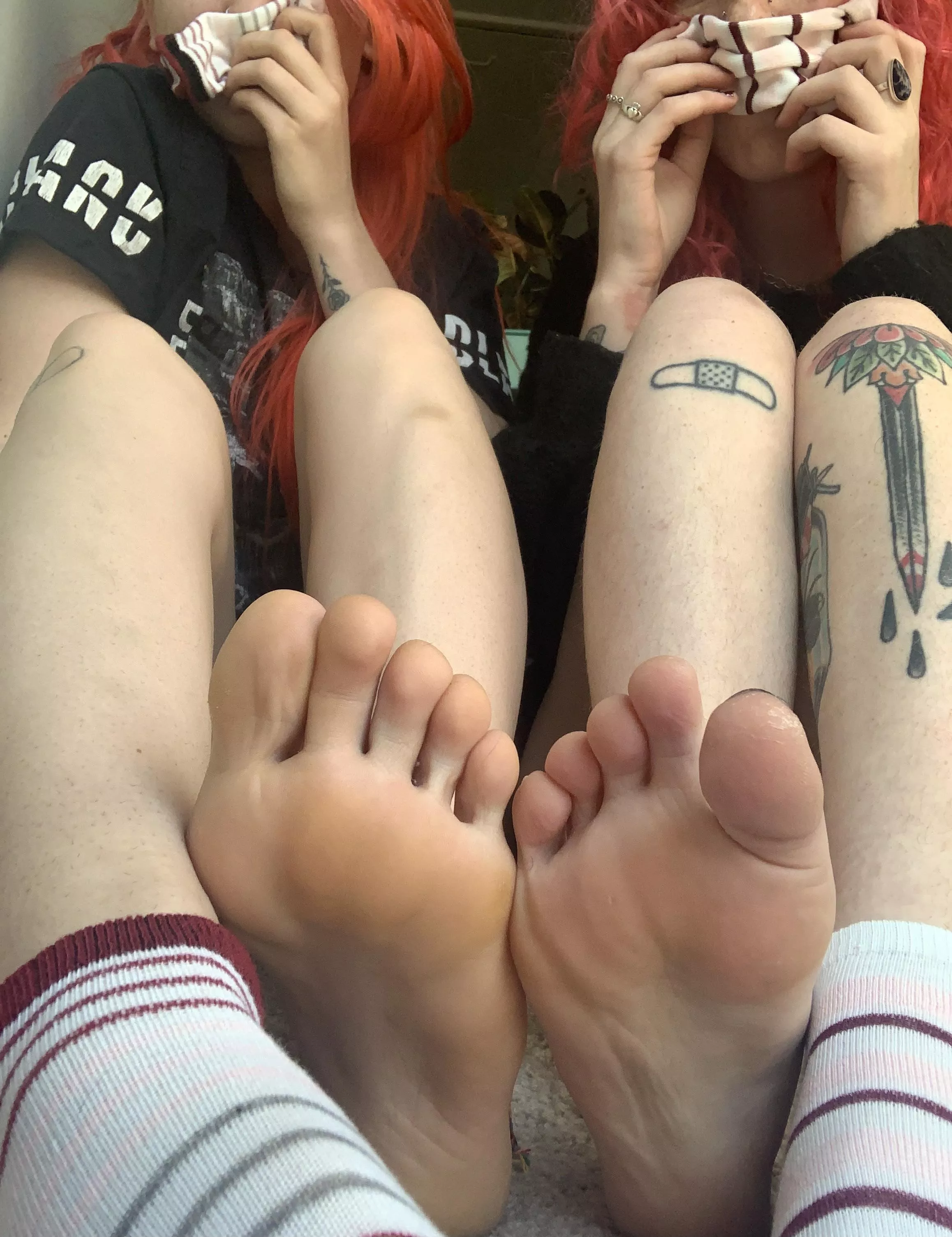 Feet lovers and sock smellers