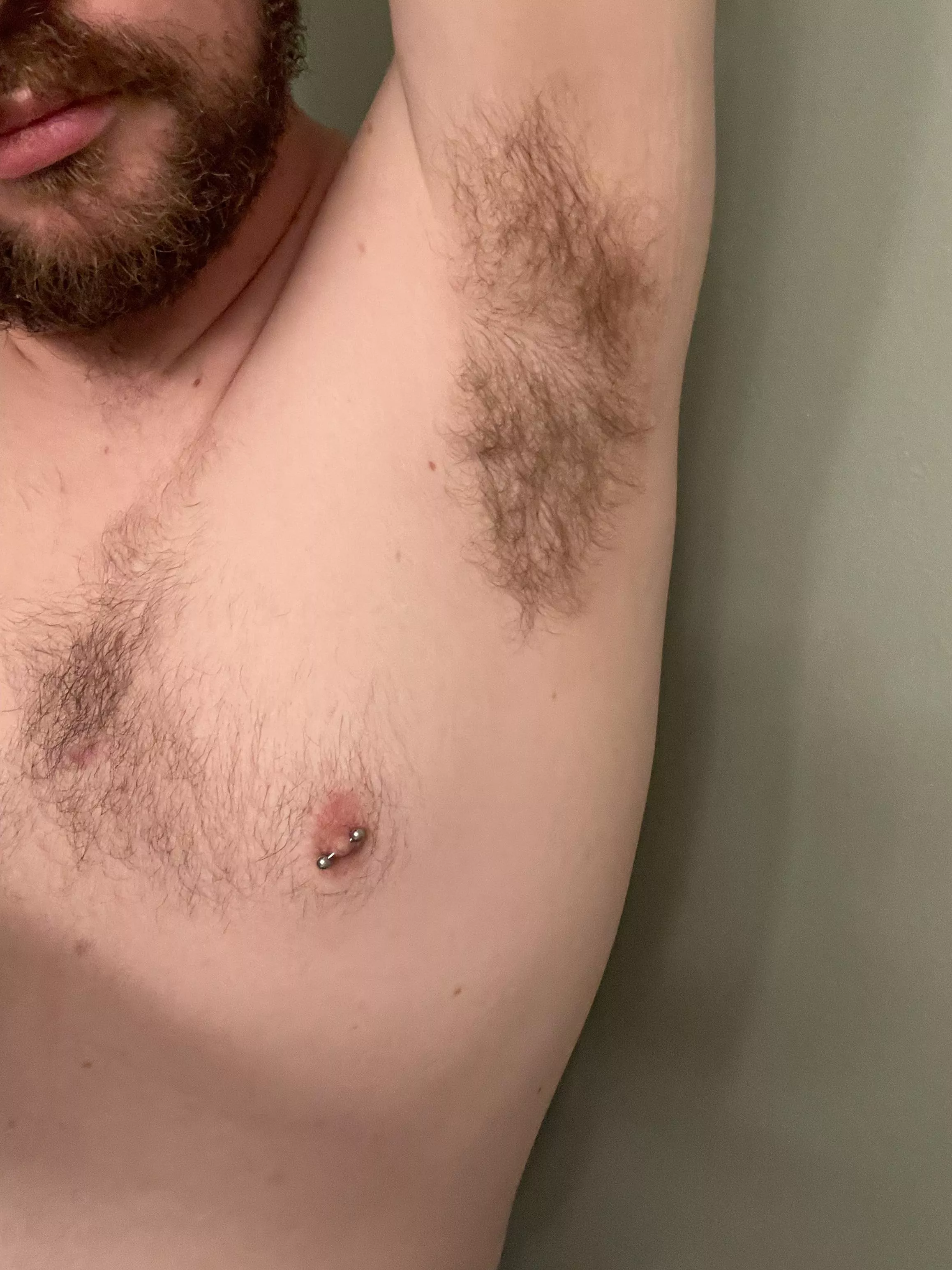 Felt hot and hairy. Musky hairy pits anyone?