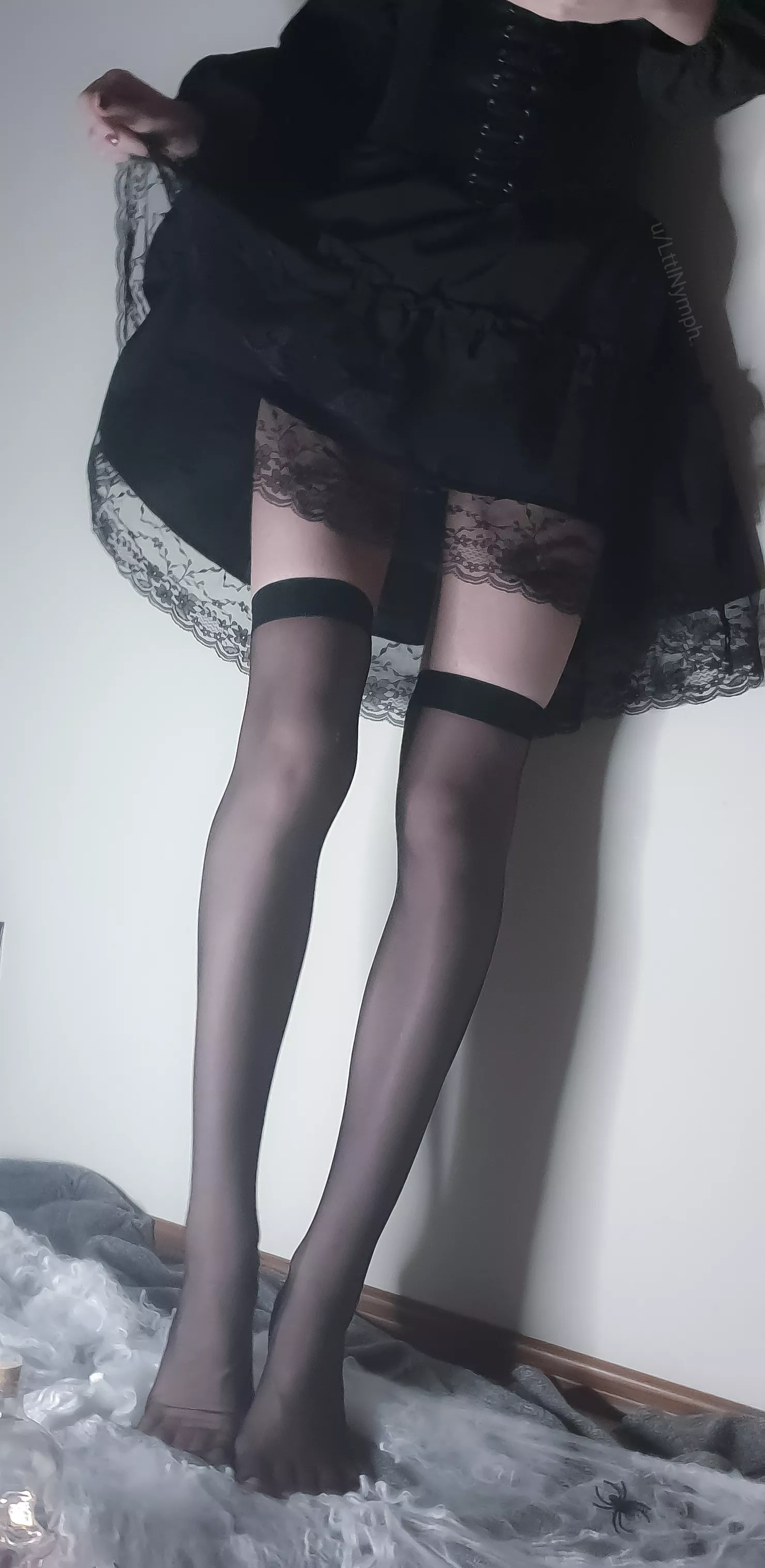 [female] knee-highs or stockings I don't know