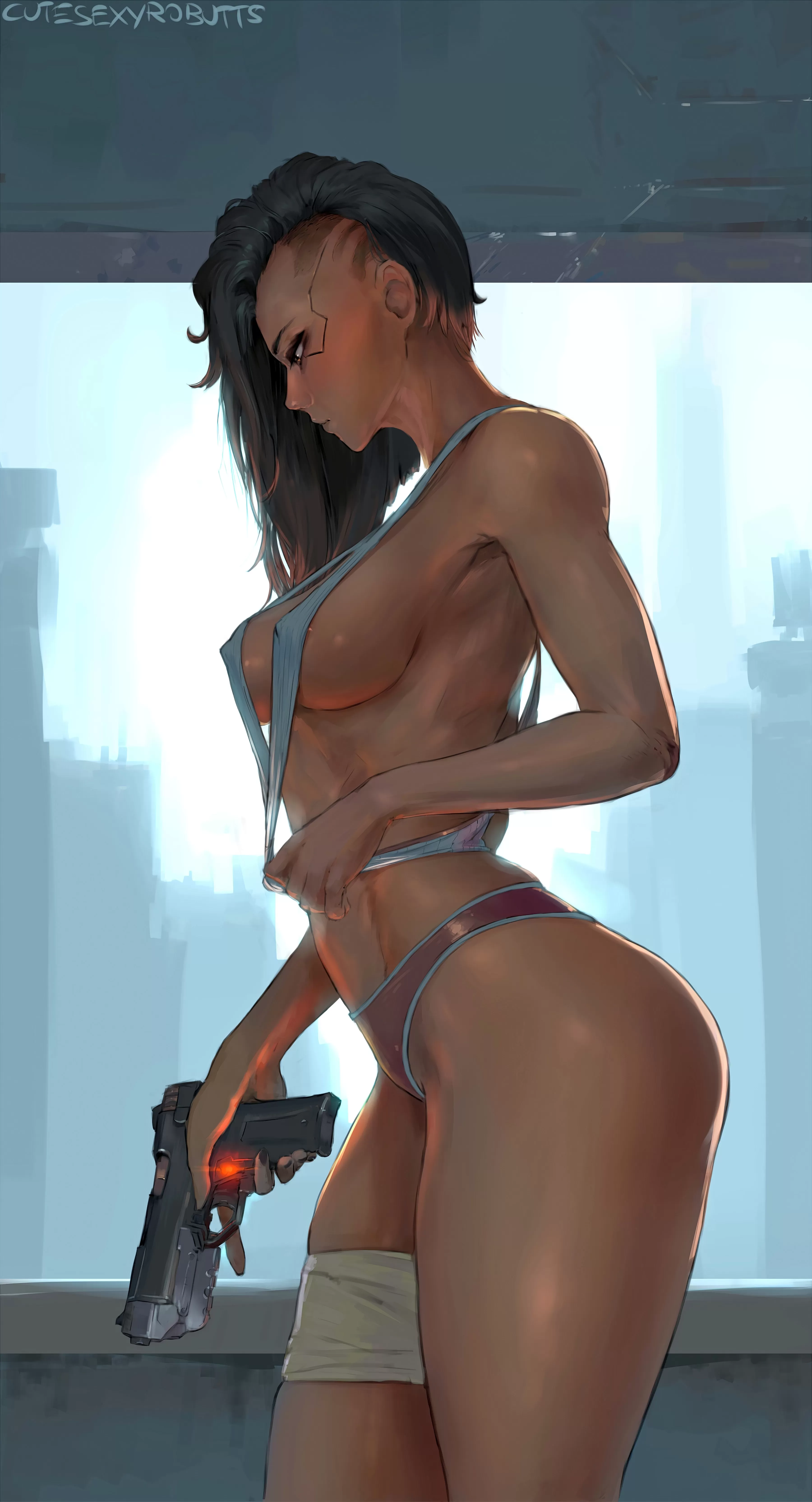 Female V - (Cyberpunk 2077) - [Cutesexyrobutts]