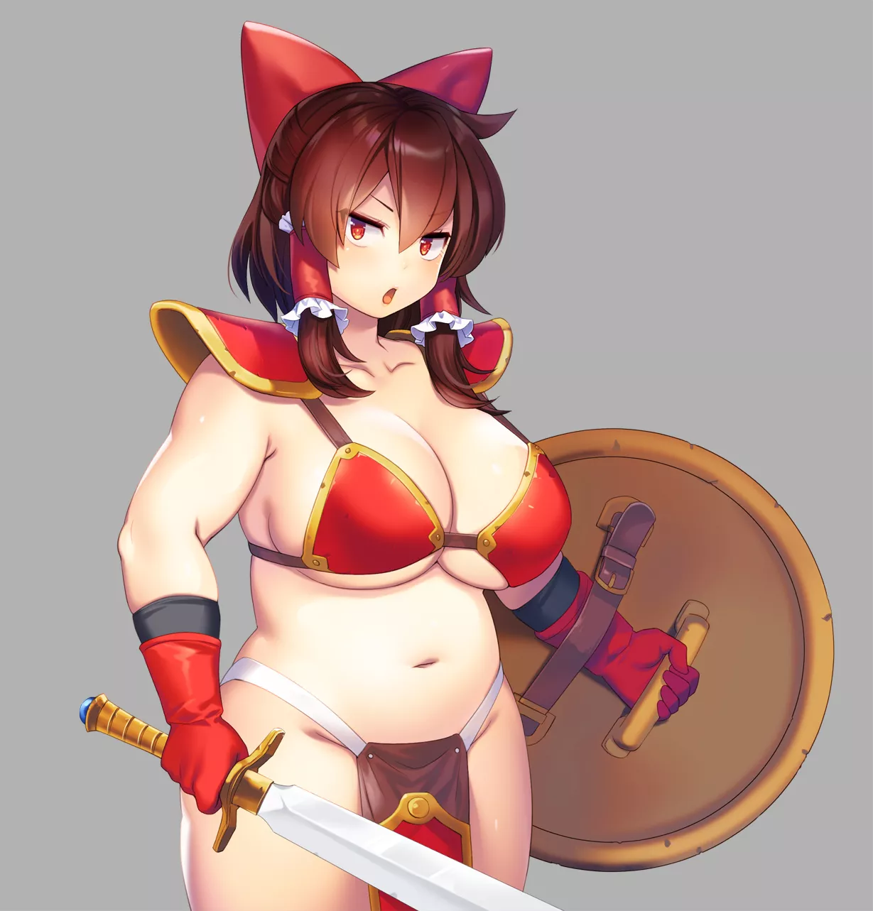 FEMALE WARRIOR BIKINI ARMOR REIMU