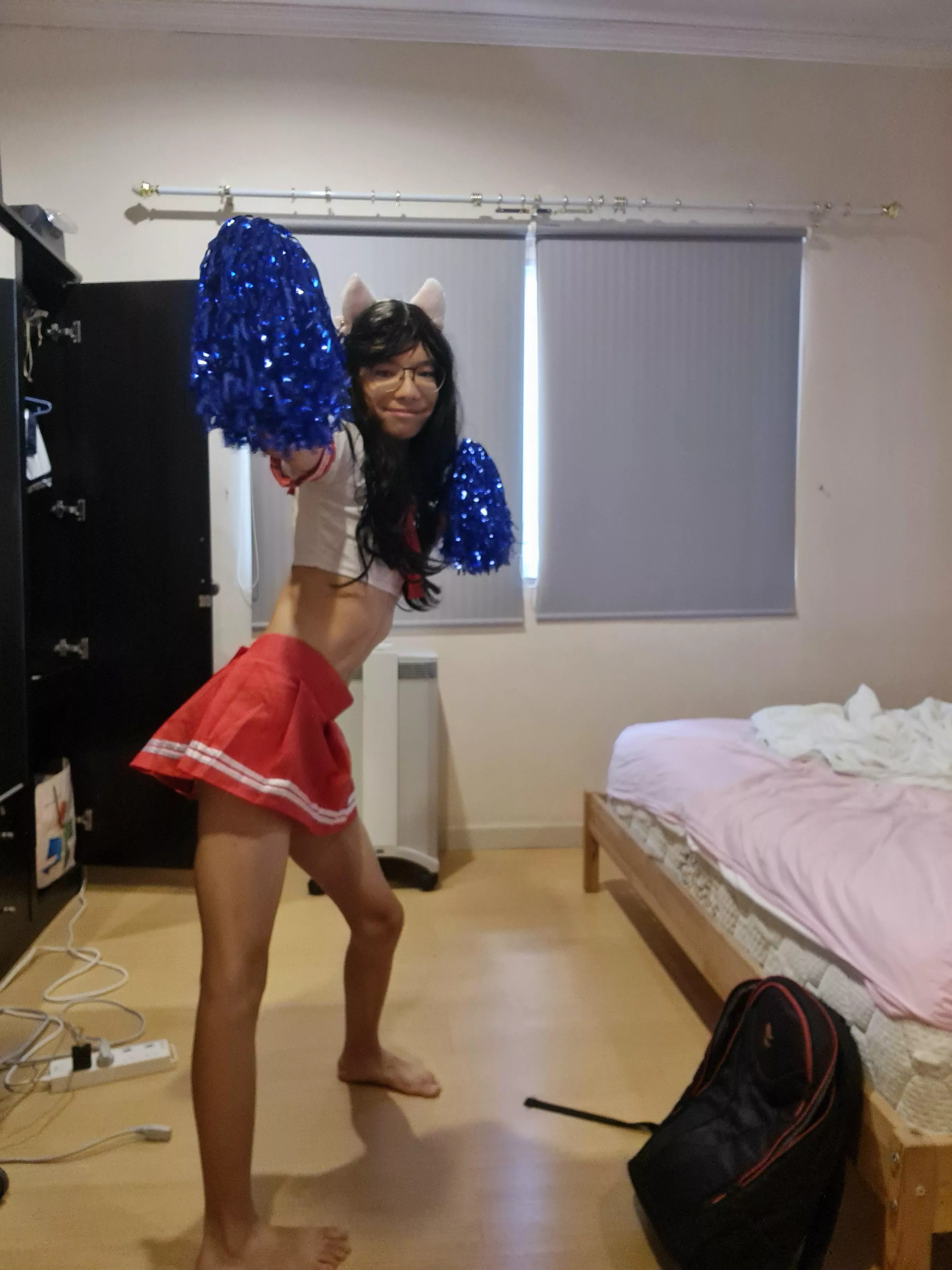 Femboy cheerleader pt. 2