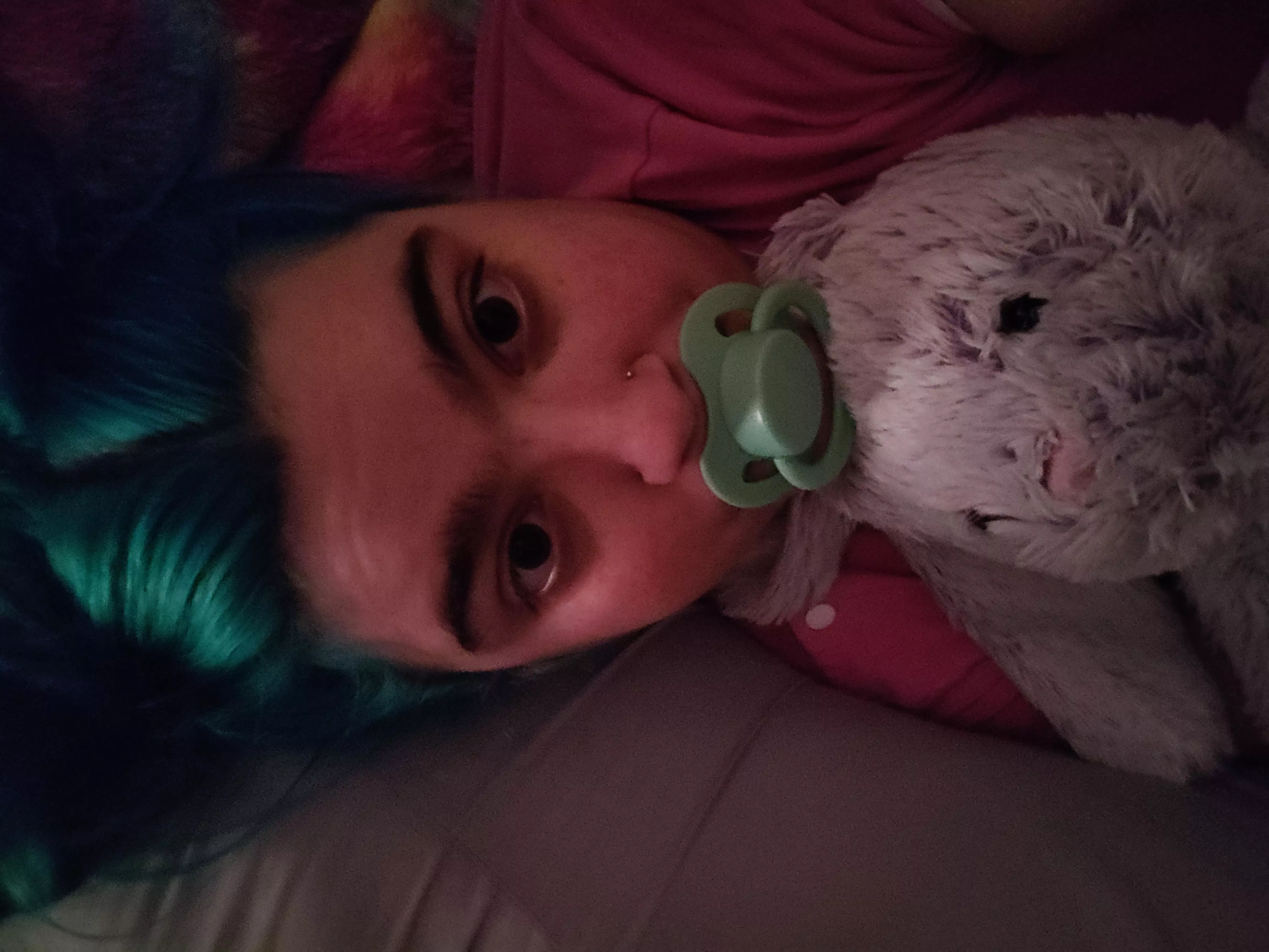 Finally getting back to a normal routine!! Lavender bunny and I say good morning!