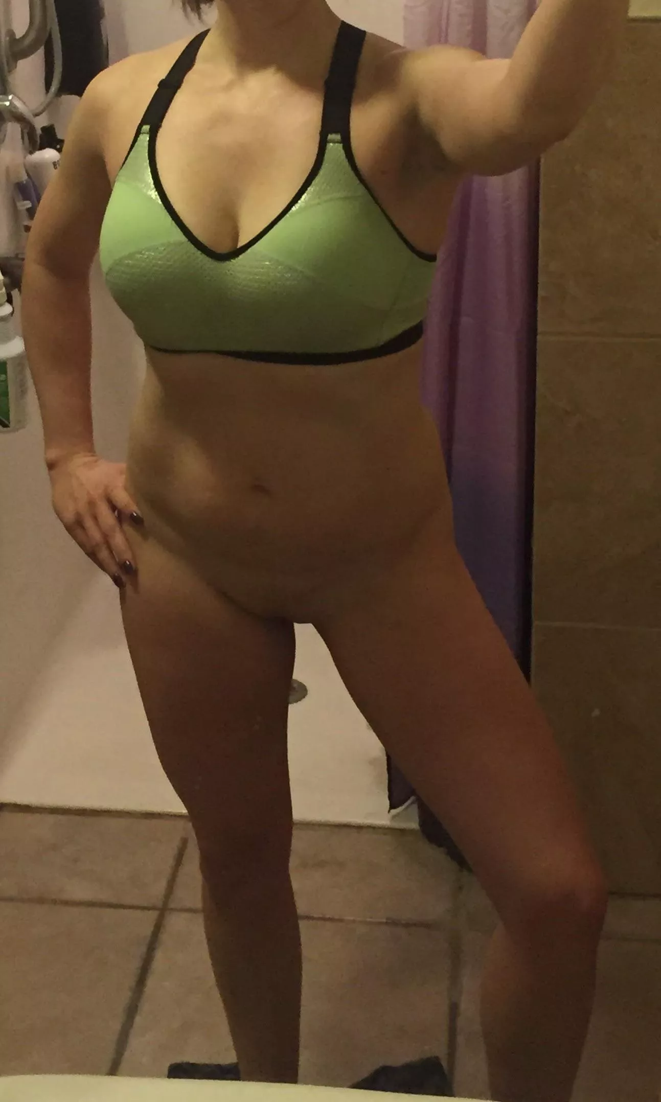 Finished my morning workout, want to do some cardio in the bathroom? [F]