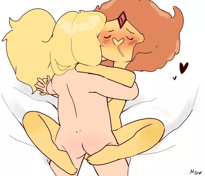 Finn and Flame Princess having intimate sex (MuttGirl)