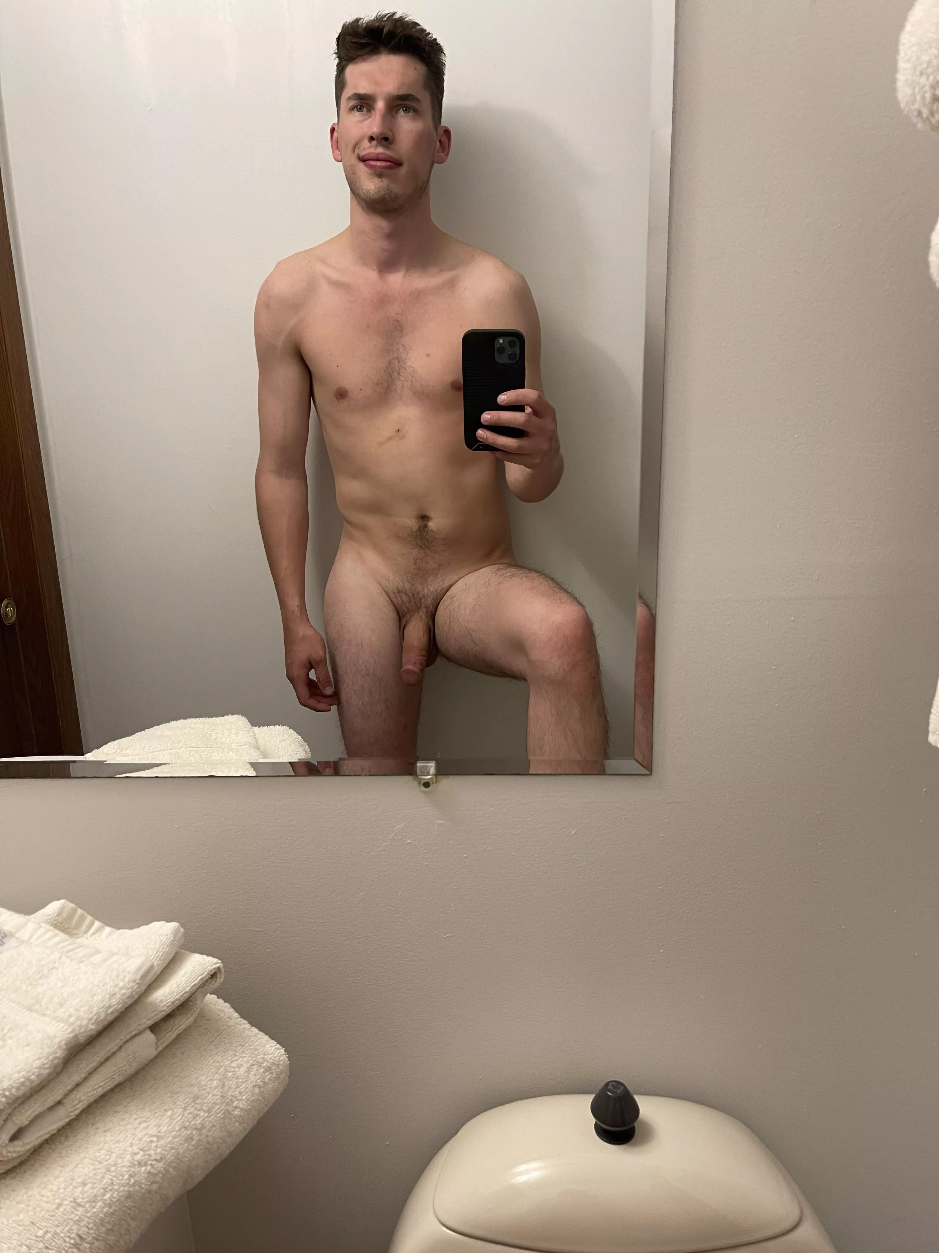 First post. Small bathrooms make my dick soft