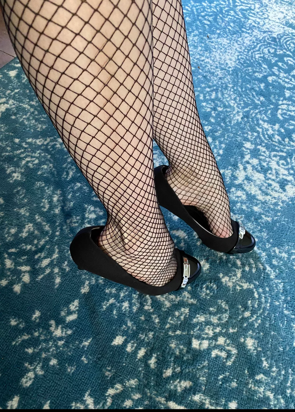 First time in fishnets