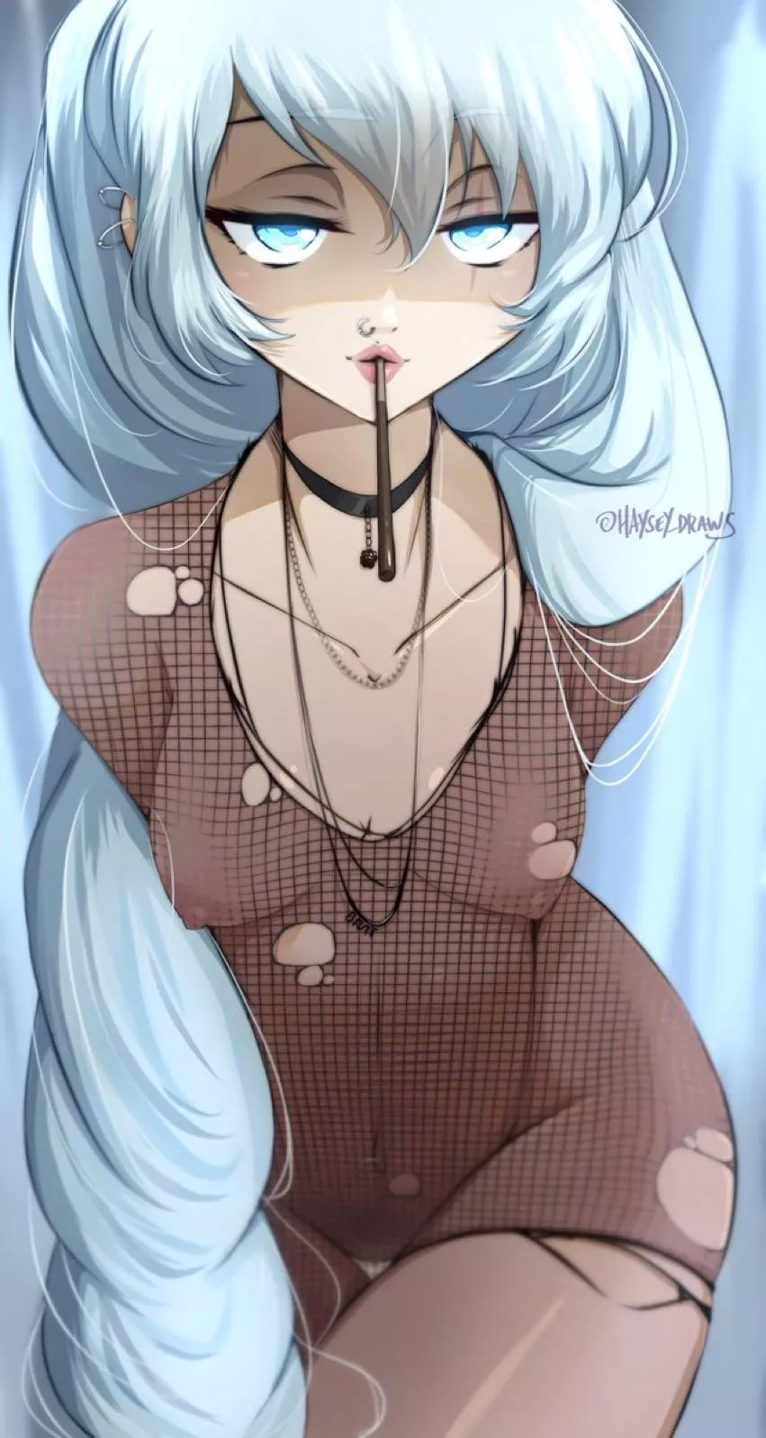 Fishnet Weiss (haysey_draws)