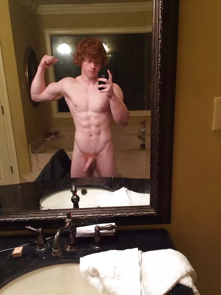 Flexing Ginger (X-Post /r/malebiceps)