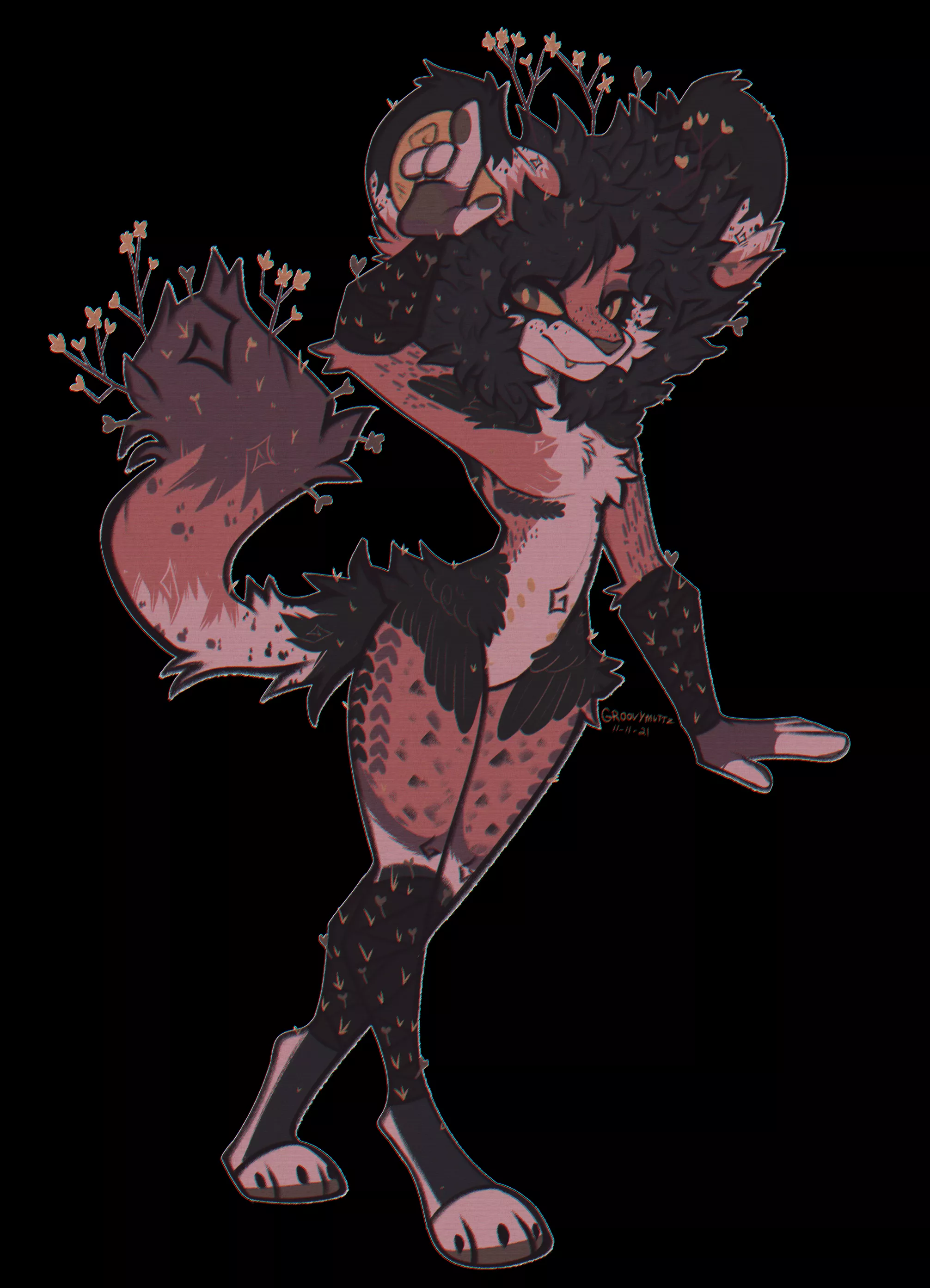 Forest Lion Adopt!! $50-Paypal/Kofi only! Art by me/@Groovymuttz on Twitter