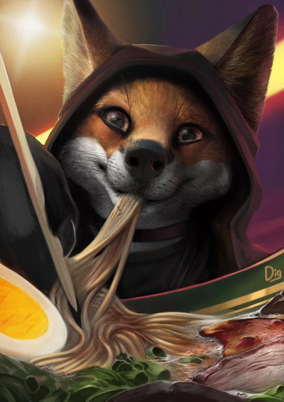 Fox and Ramen By Lepricon