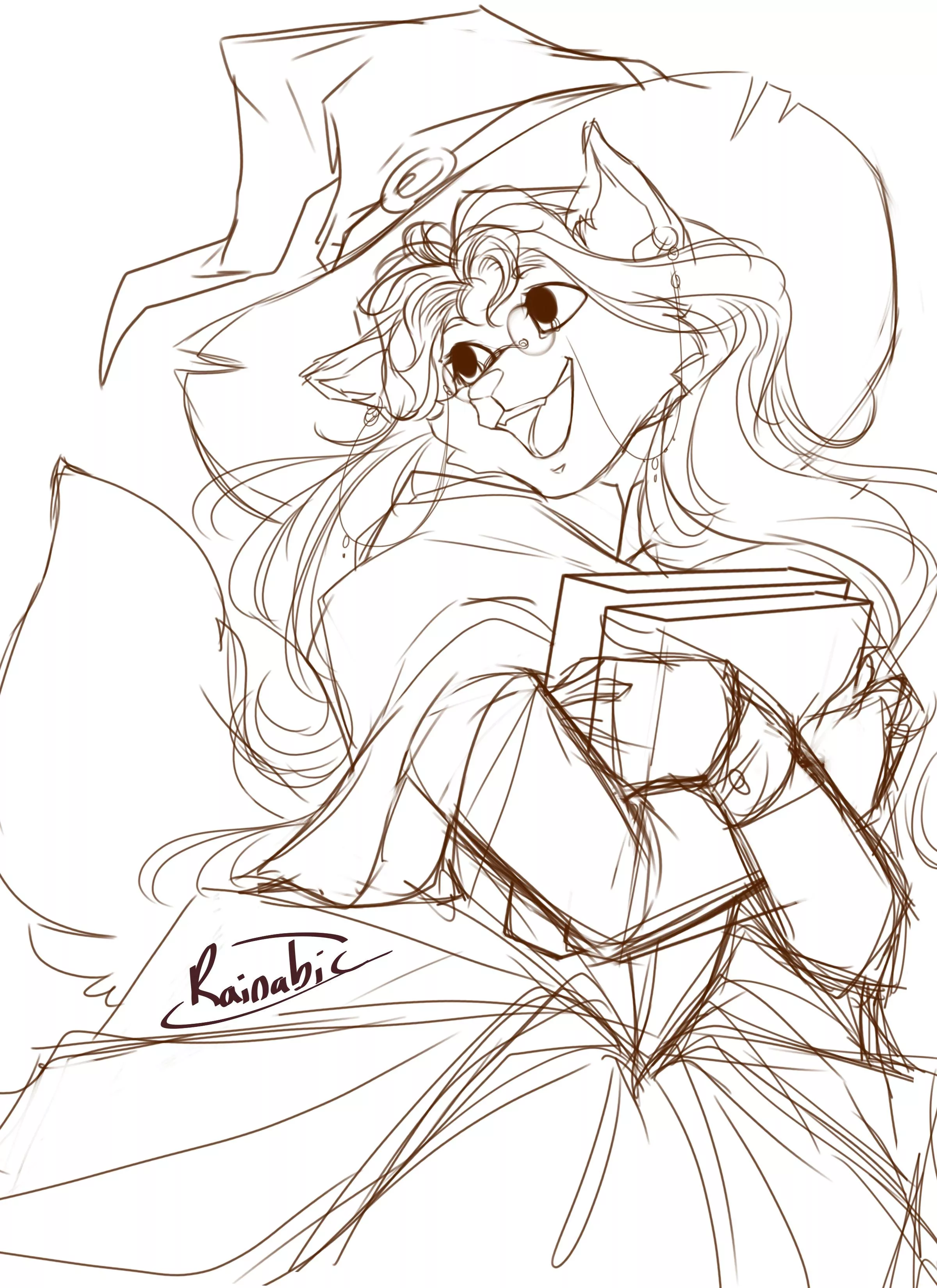 Fox Witch Sketch I hope to fully render soon!