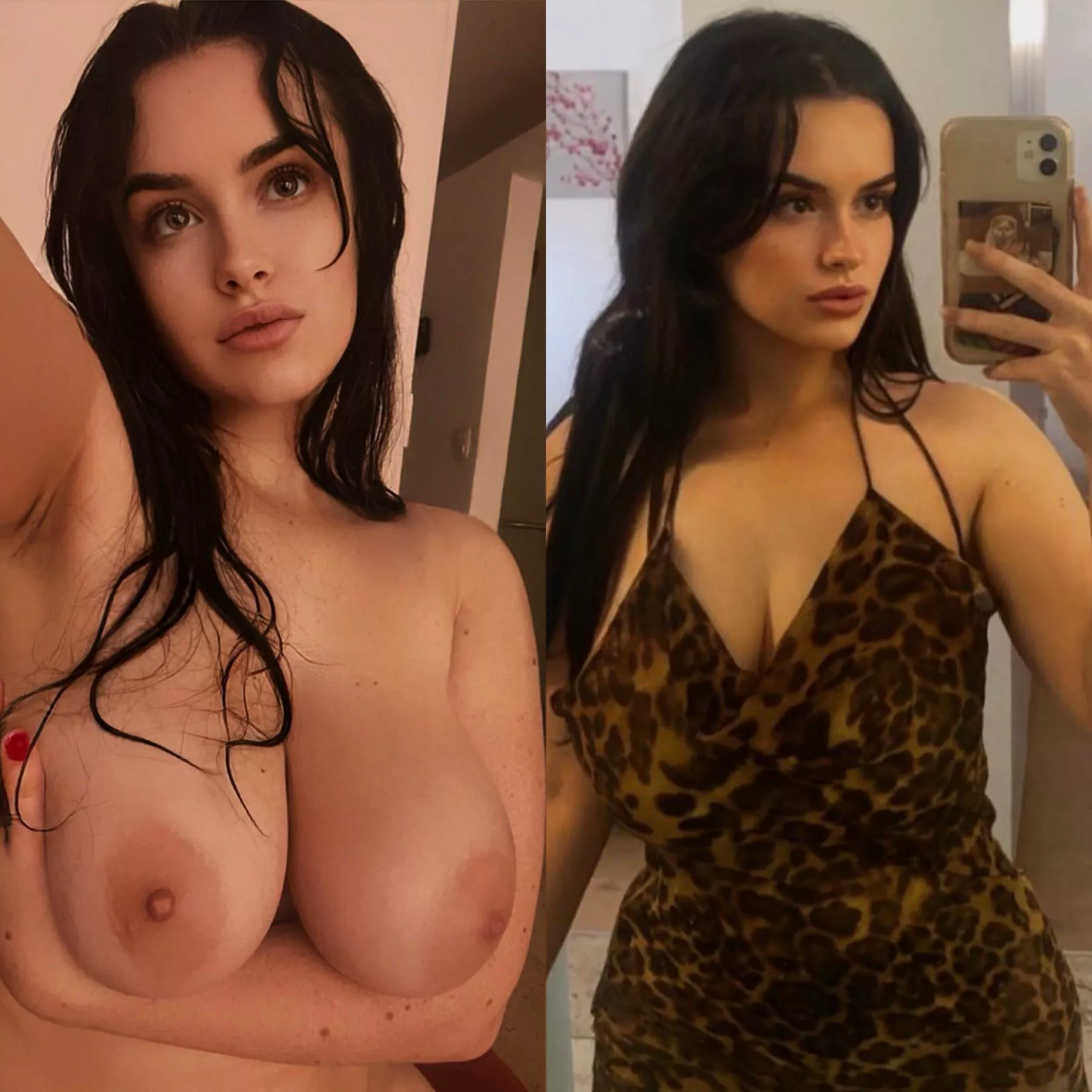 fresh out the shower vs ready to go out 🧼