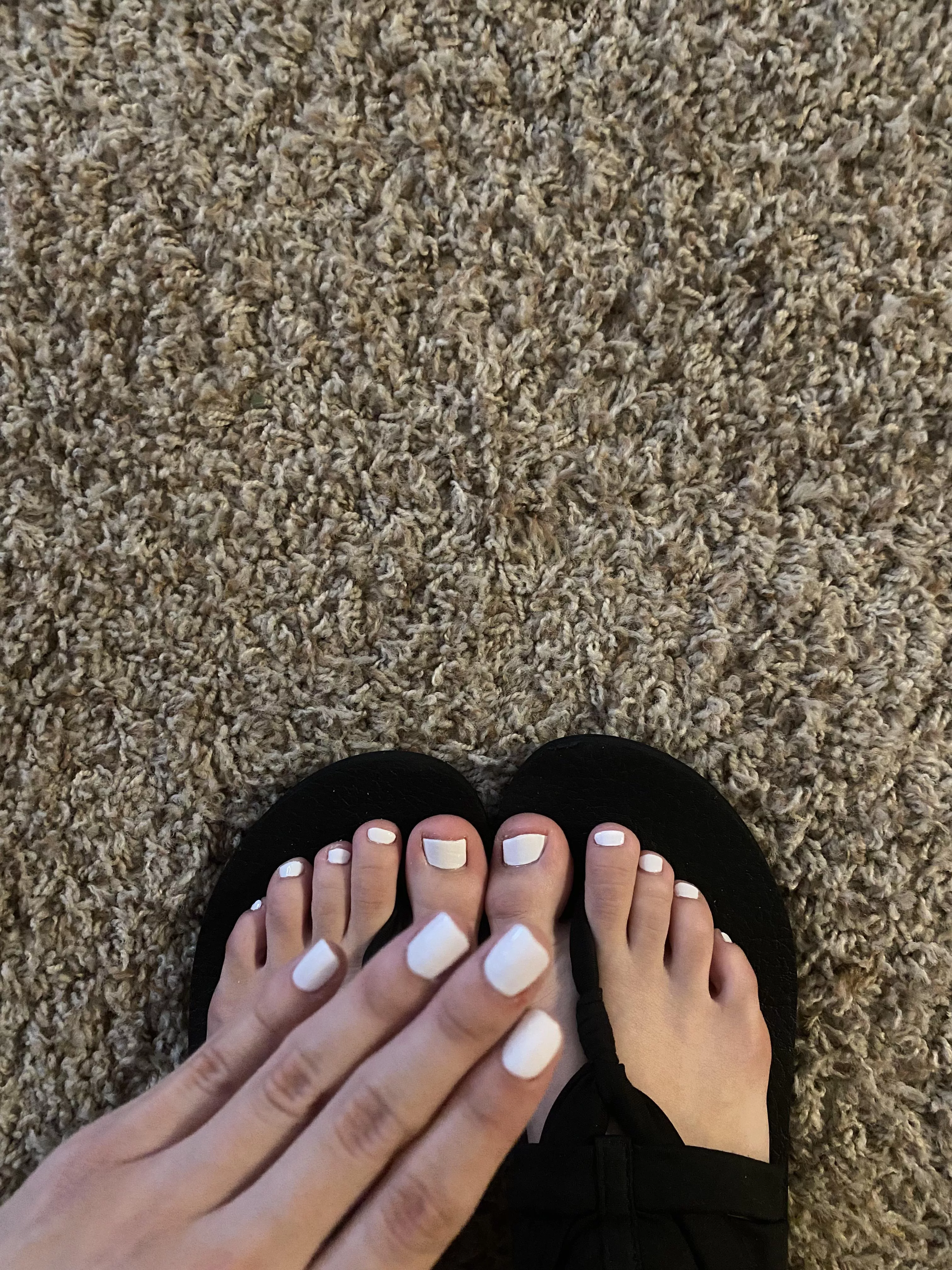 Fresh pedicure! Do you like them ðŸ’—ðŸ’—