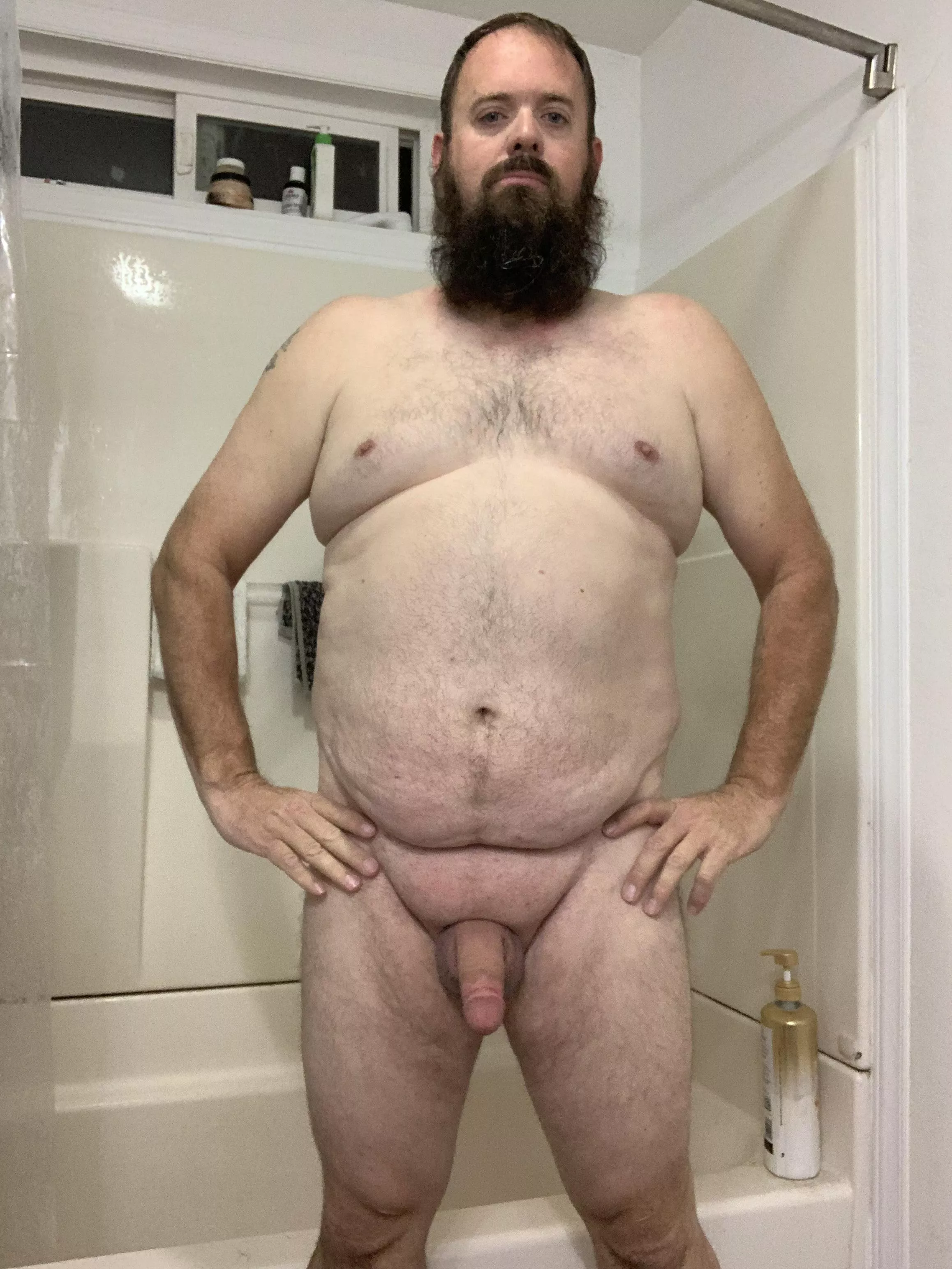 Fresh shower and shave