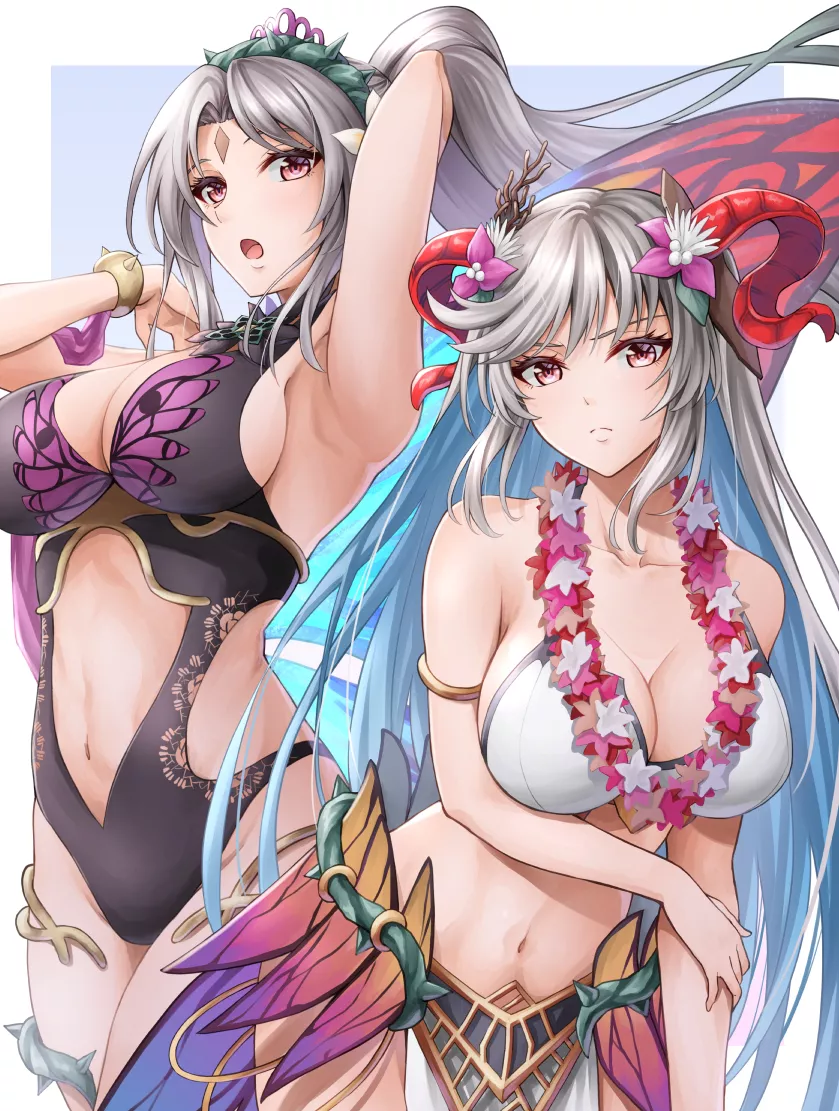 Freyja and Plumeria [Fire Emblem]