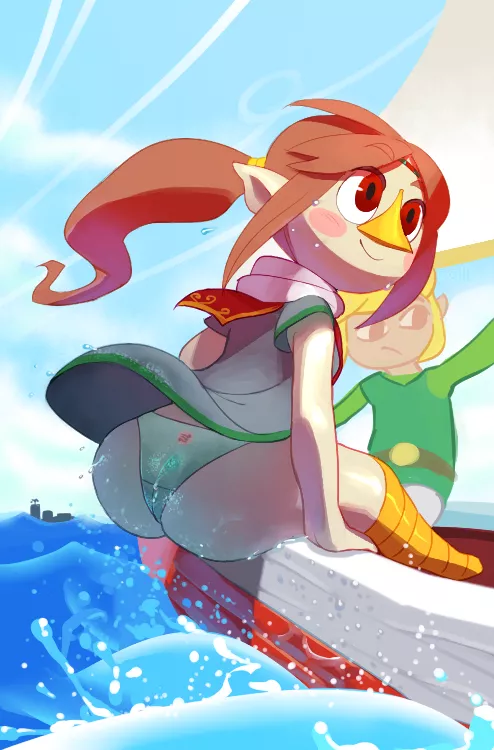 From DanBooru [link, medli, toon_link] [the_legend_of_zelda] (noill)