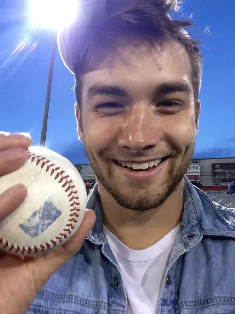 from when I caught a foul ball!